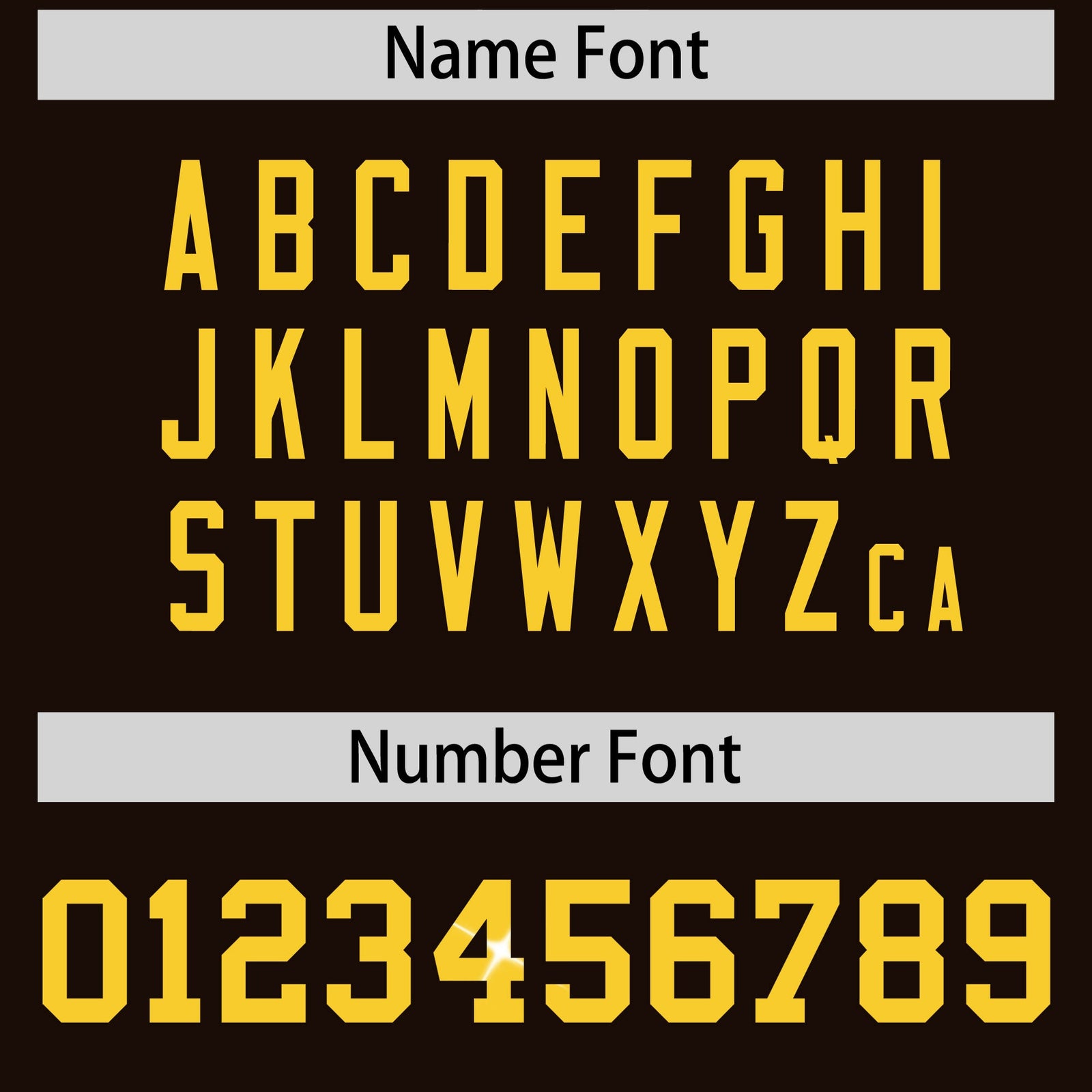 Custom Brown Gold sequin lettering Stretch Fabric Football Jersey| KXKSHOP