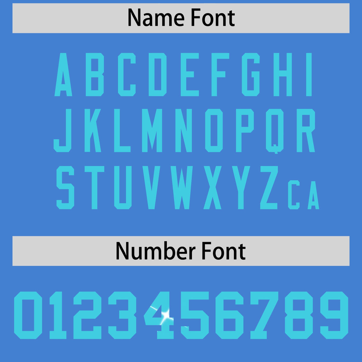 Custom Powder Blue Sky Blue sequin lettering Stretch Fabric Football Jersey| KXKSHOP