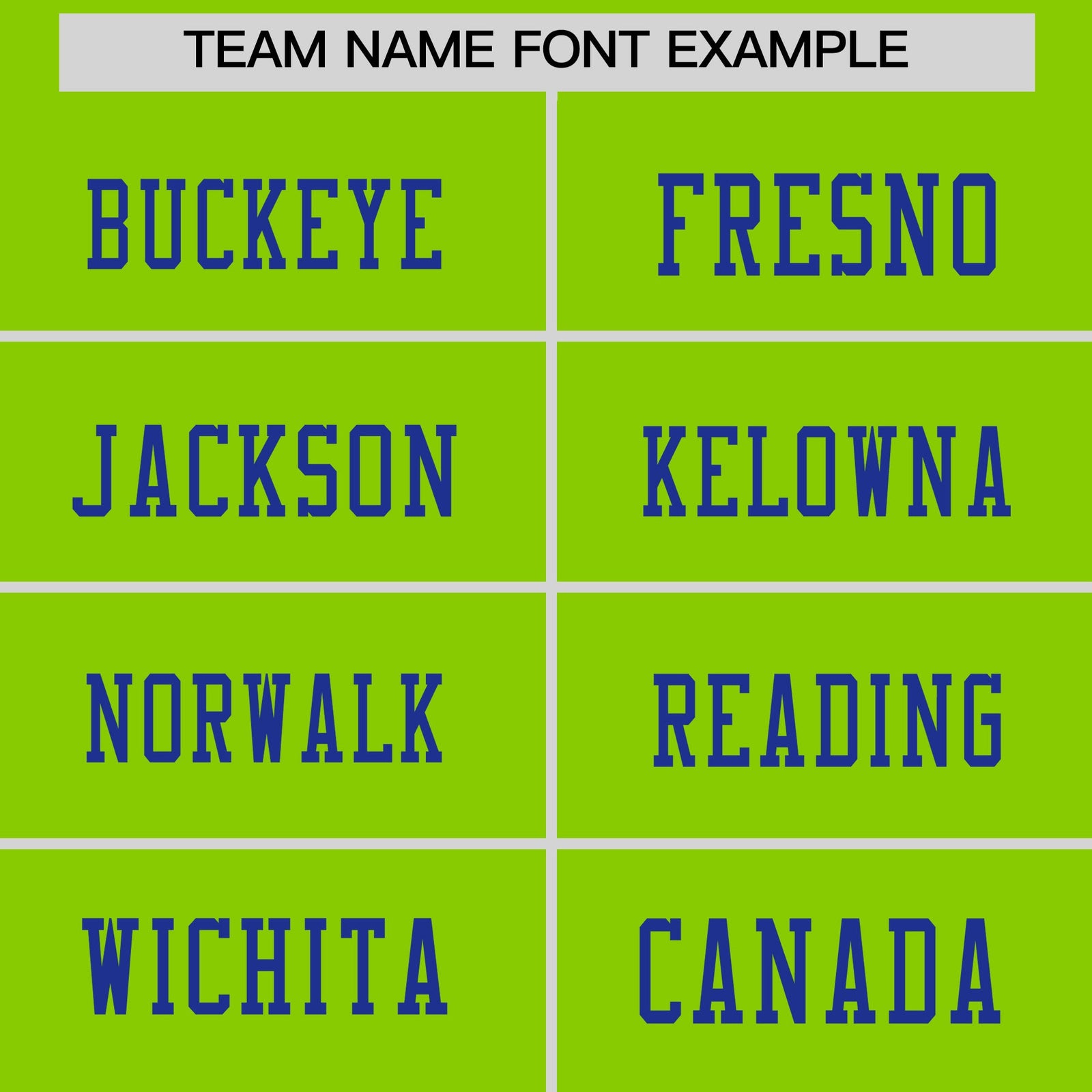 Custom Neon Green Royal Blue sequin lettering Stretch Fabric Football Jersey| KXKSHOP