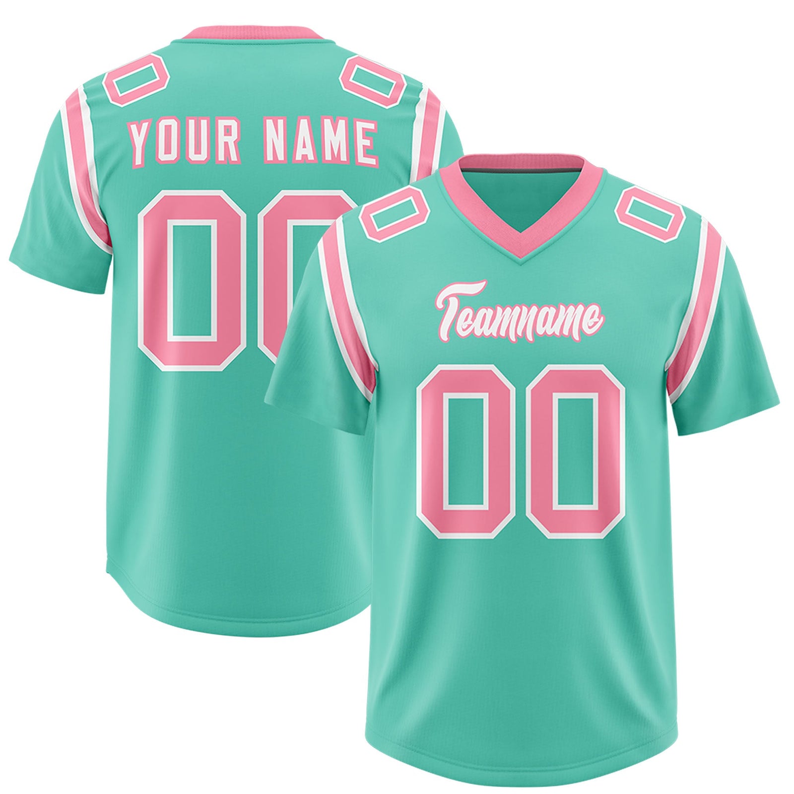 Custom Bright Green Personalized Shoulder Cut Two-Tone Authentic Football Jersey
