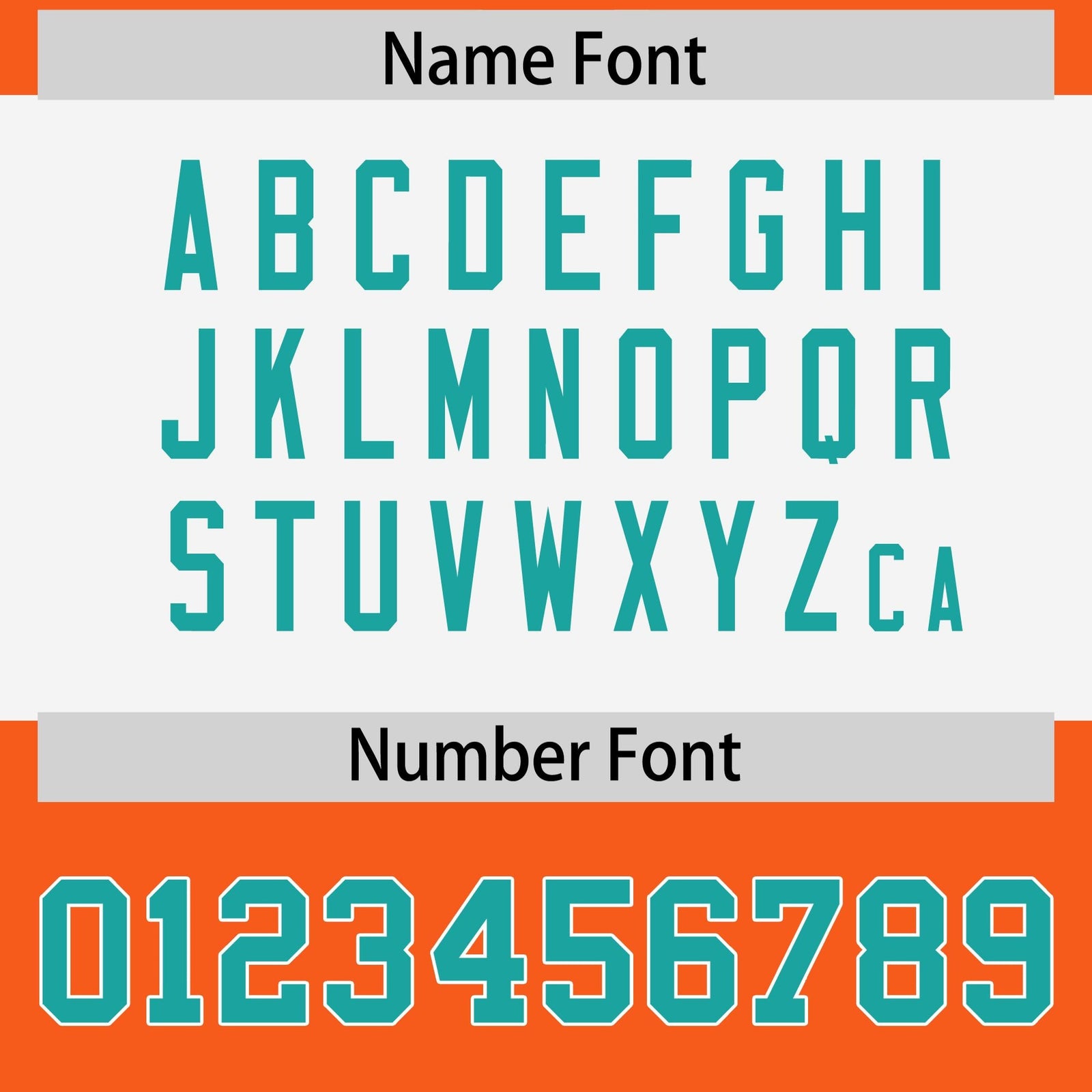 Custom Orange Aqua Raglan Sleeves Personalized Pattern Authentic Football Jersey