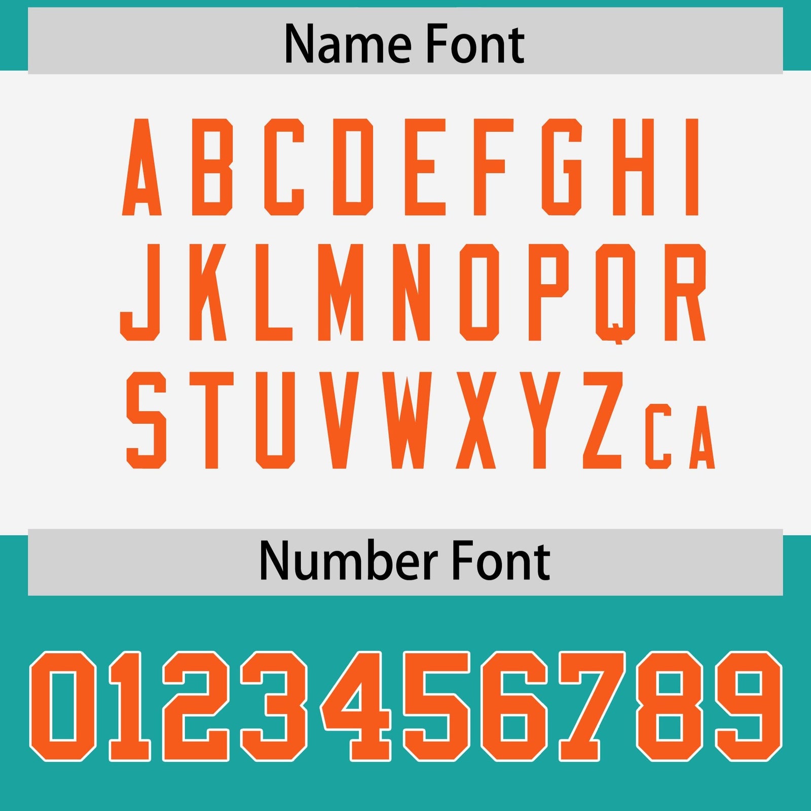 Custom Aqua Orange Raglan Sleeves Personalized Pattern Authentic Football Jersey