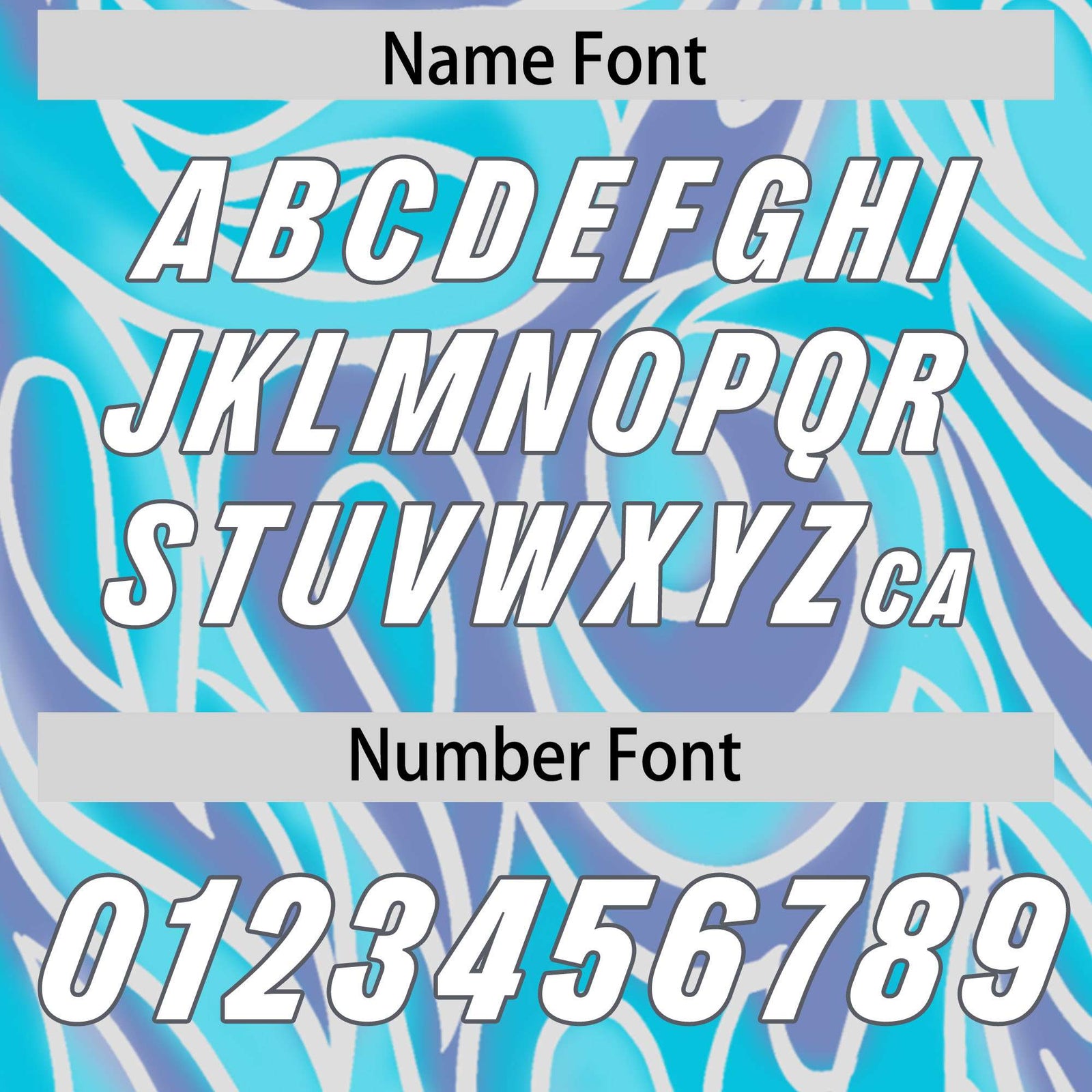 Custom Sky Blue Personalized Printed Graffiti Pattern Design Authentic Football Jersey