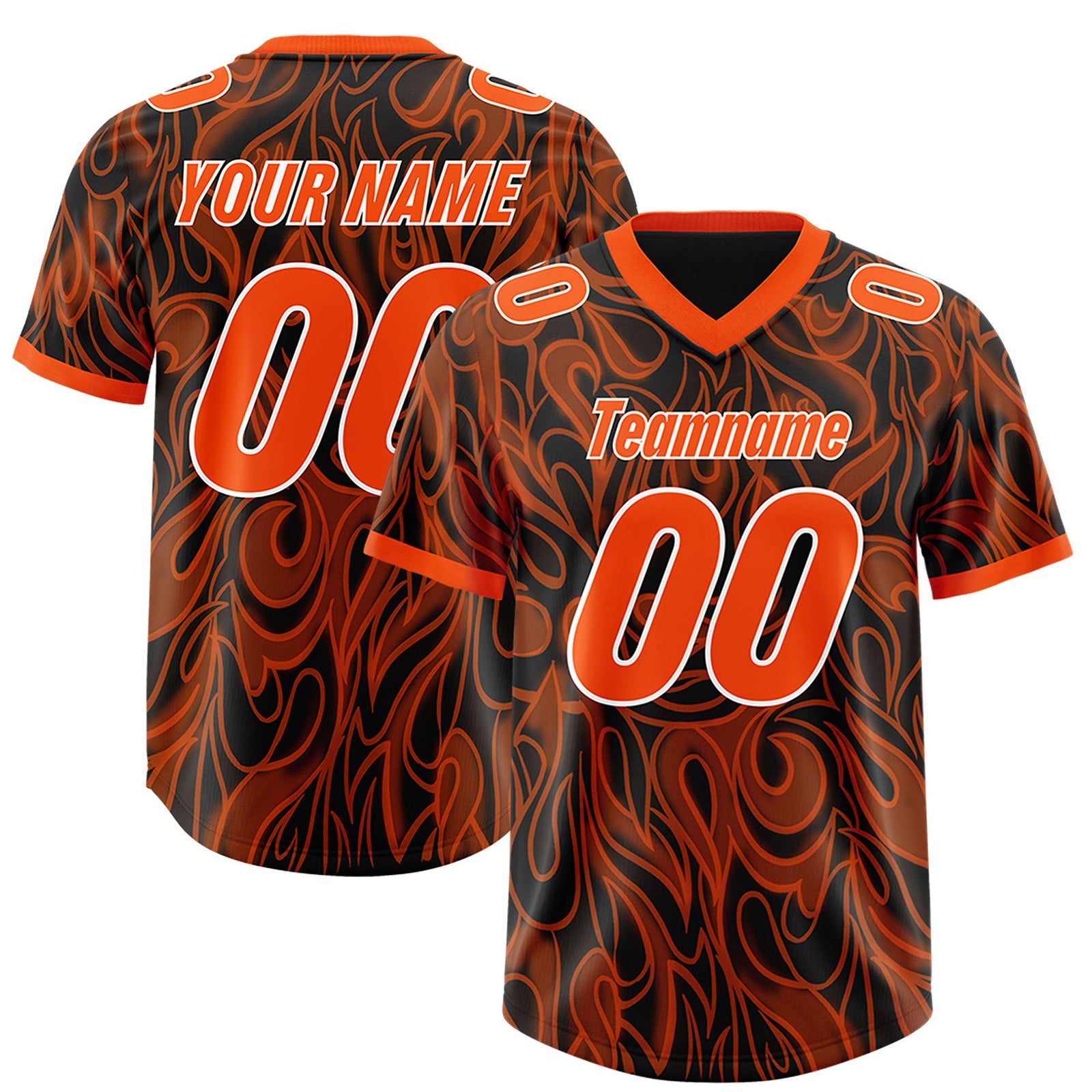 Custom Black Personalized Printed Graffiti Pattern Design Authentic Football Jersey