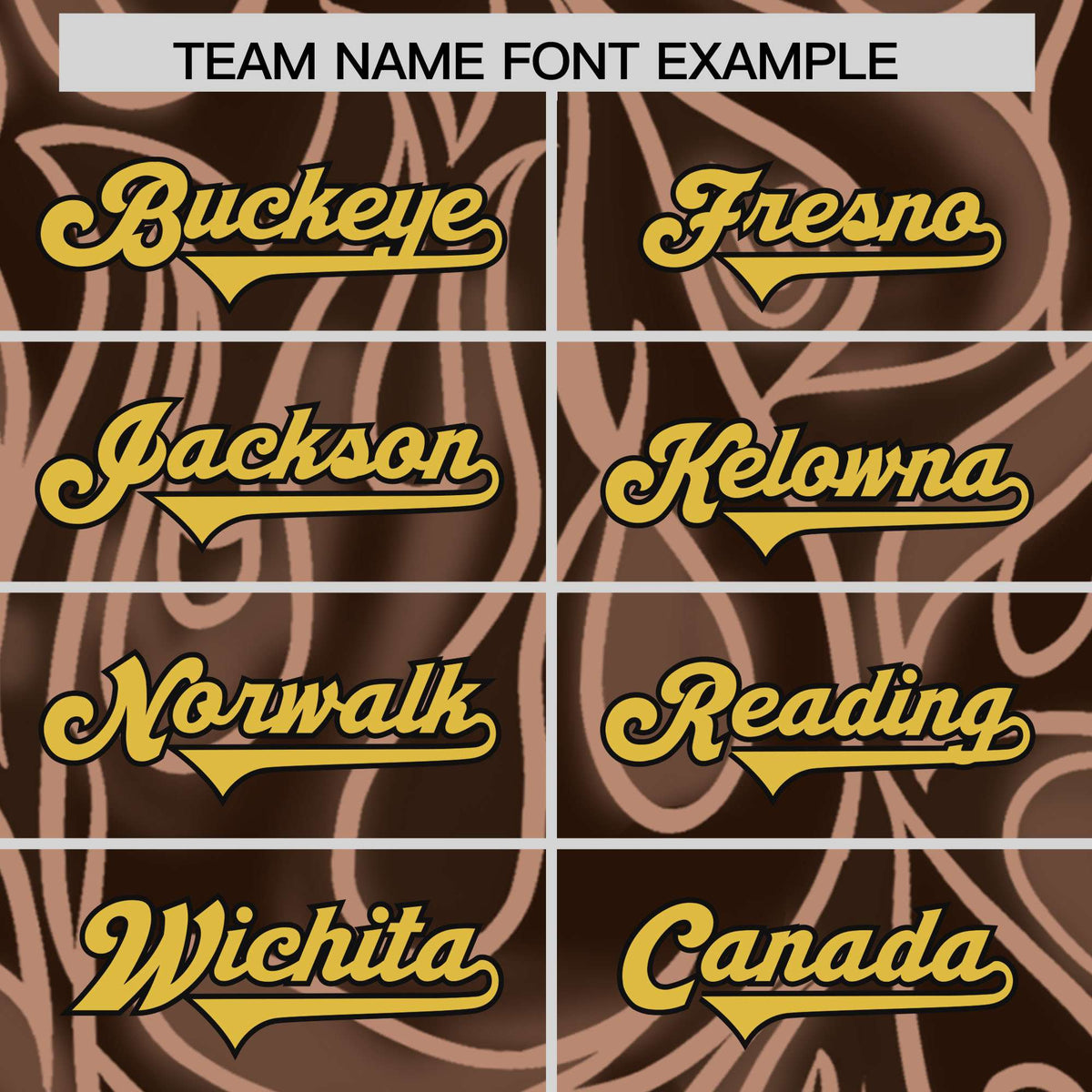 Custom Brown Personalized Printed Graffiti Pattern Design Authentic Football Jersey