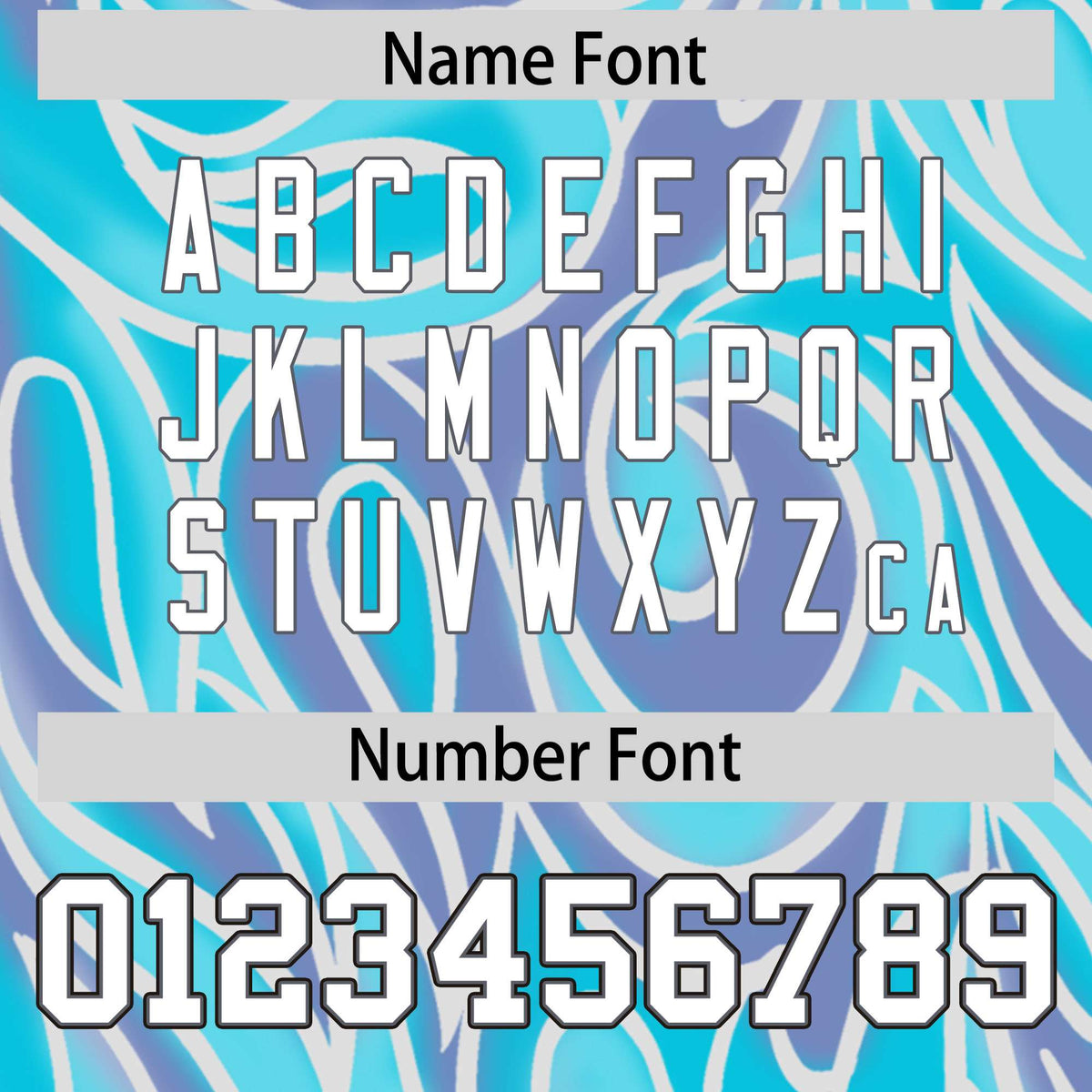 Custom Sky Blue Personalized Printed Graffiti Pattern Design Authentic Football Jersey