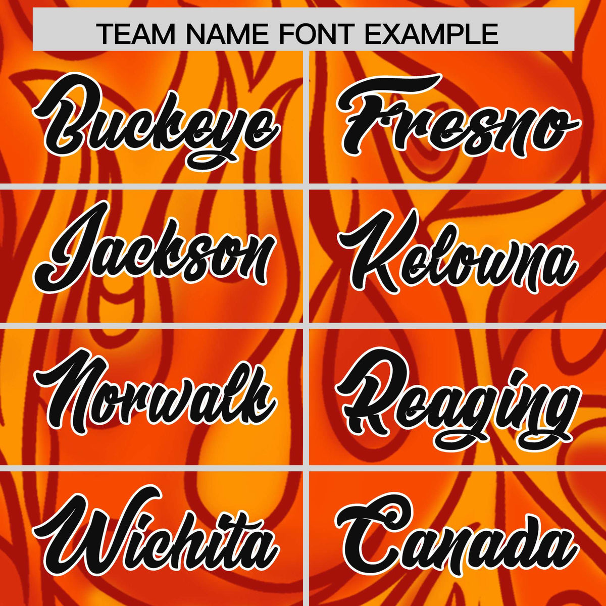 Custom Orange Personalized Printed Graffiti Pattern Design Authentic Football Jersey