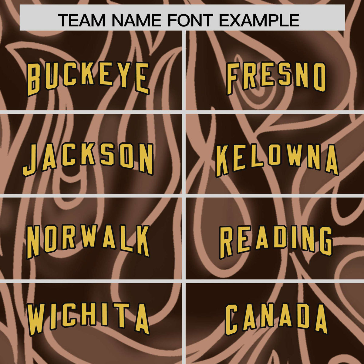 Custom Brown Personalized Printed Graffiti Pattern Design Authentic Football Jersey