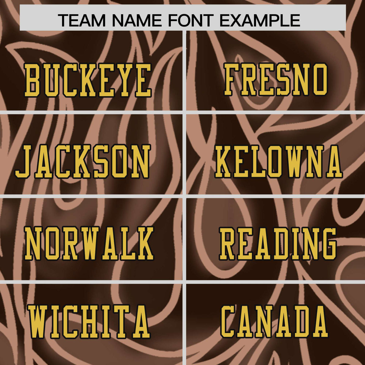 Custom Brown Personalized Printed Graffiti Pattern Design Authentic Football Jersey