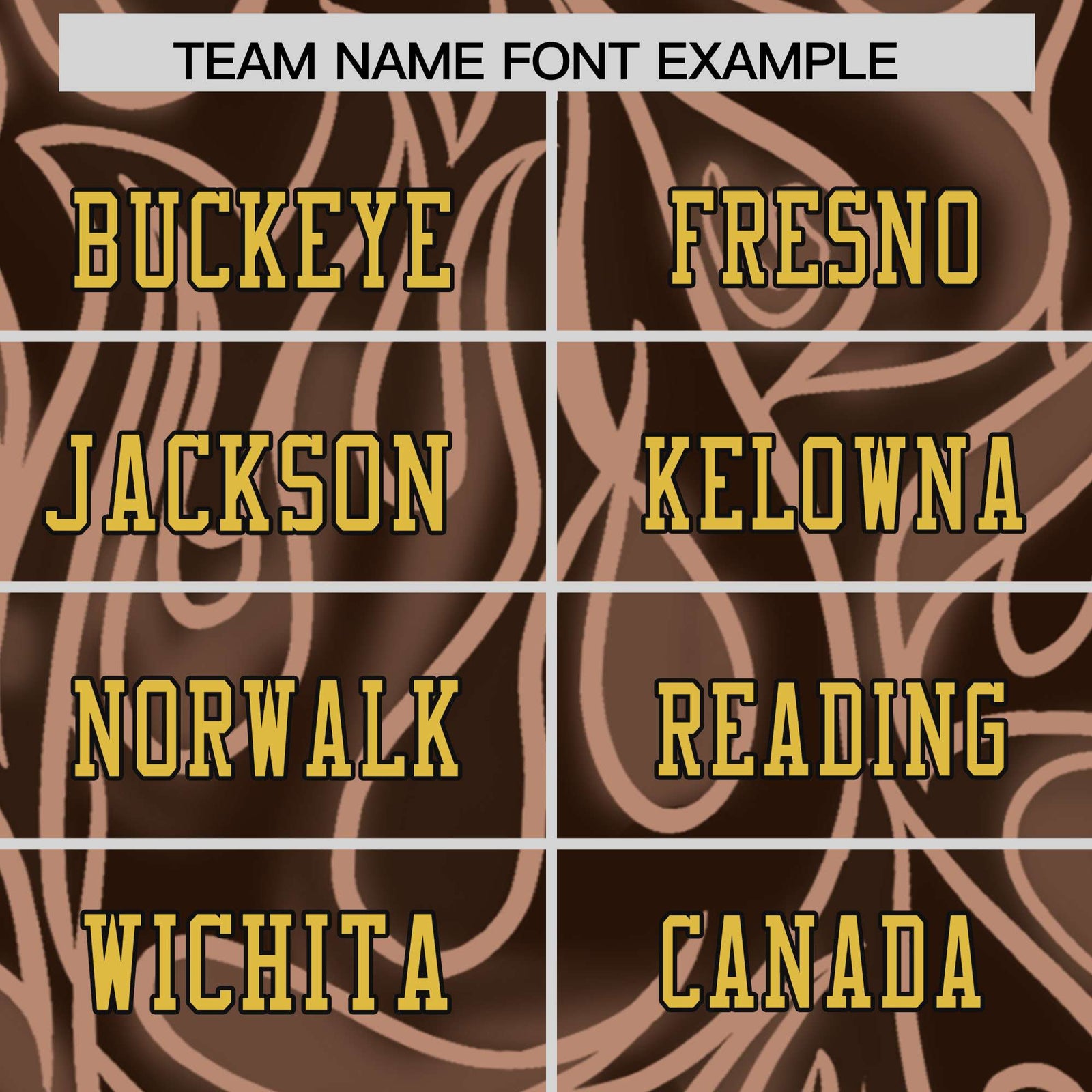 Custom Brown Personalized Printed Graffiti Pattern Design Authentic Football Jersey