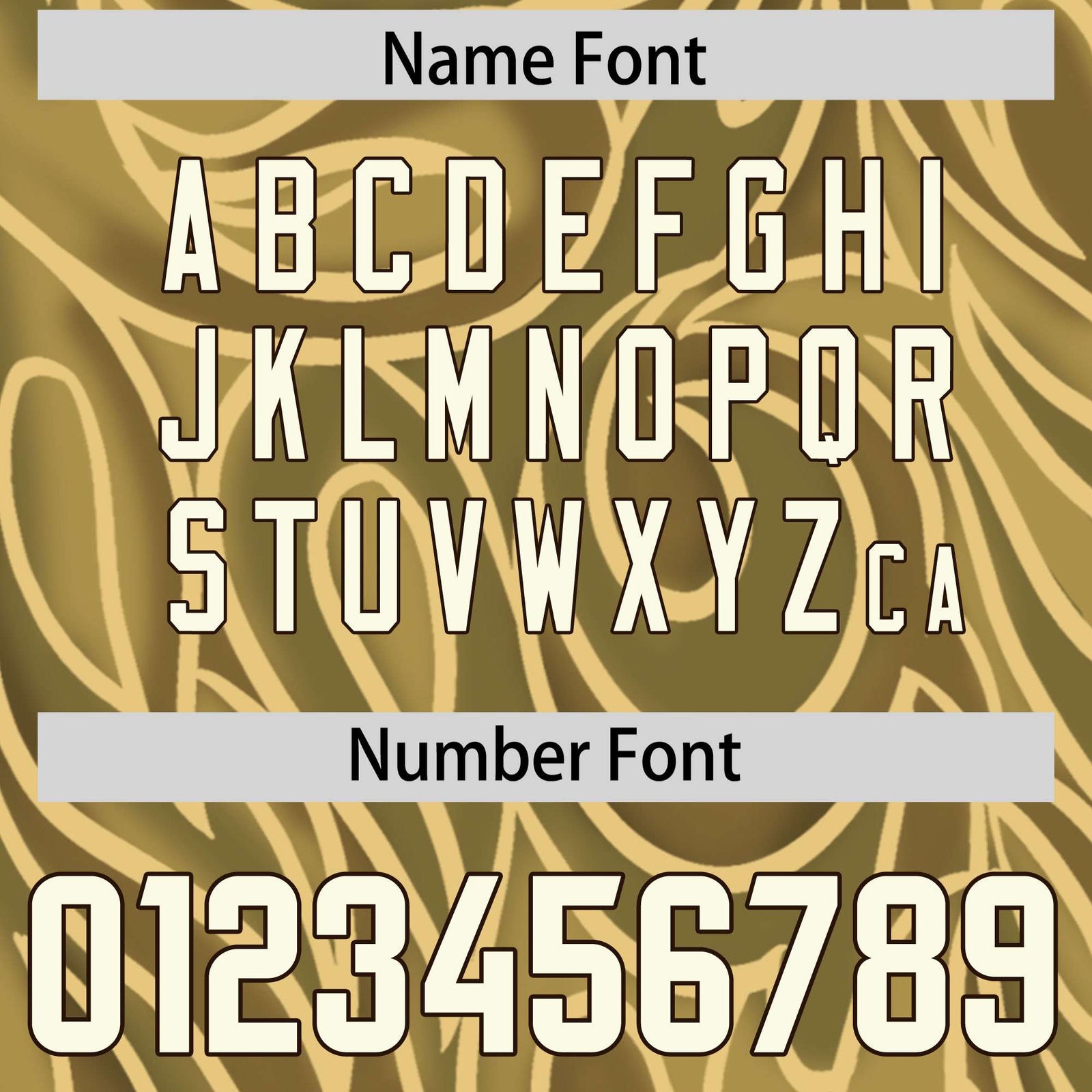 Custom Khaki Personalized Printed Graffiti Pattern Design Authentic Football Jersey