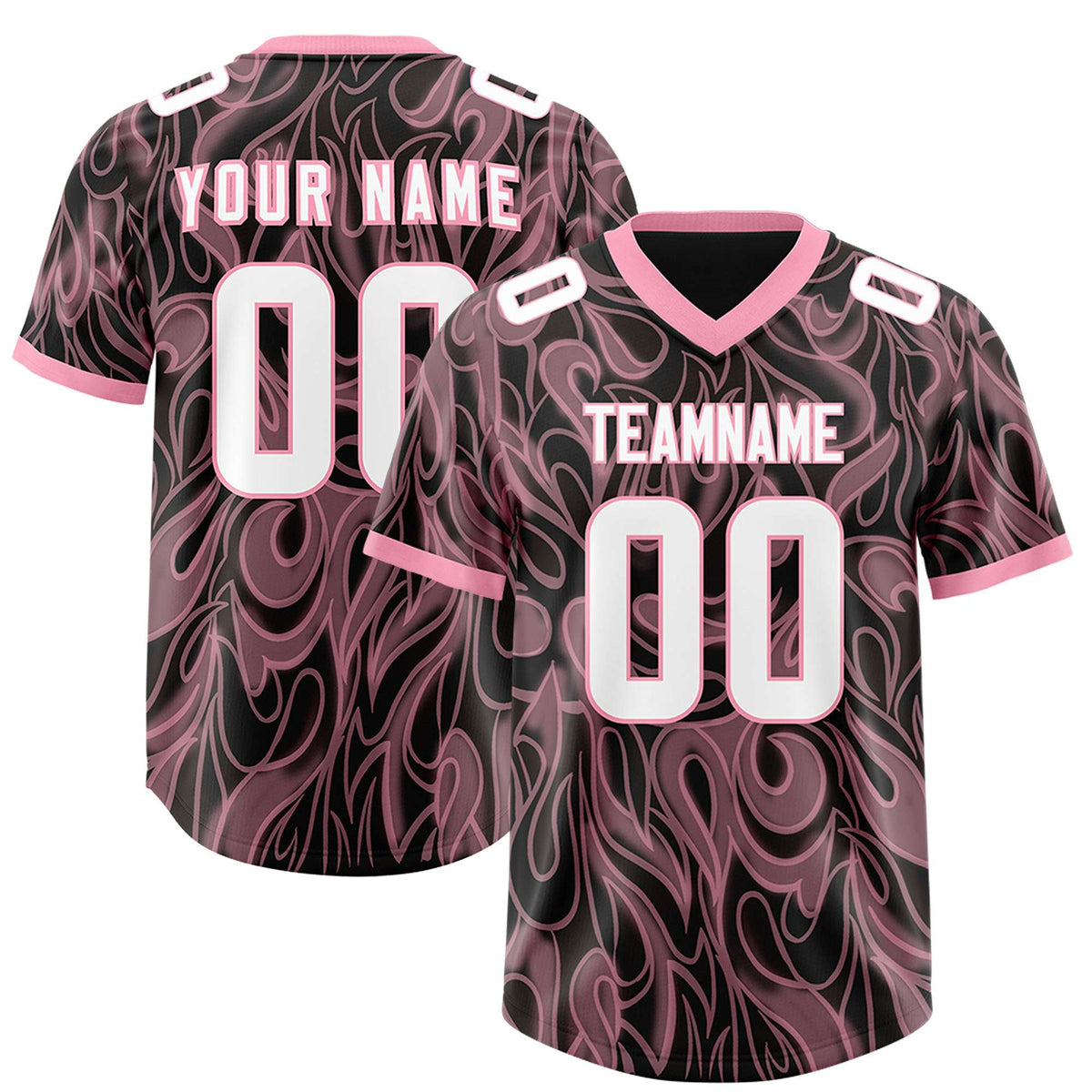 Custom Black Personalized Printed Graffiti Pattern Design Authentic Football Jersey