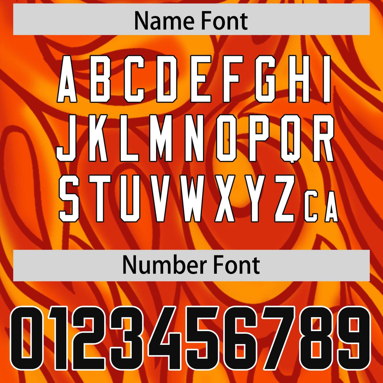 Custom Orange Personalized Printed Graffiti Pattern Design Authentic Football Jersey