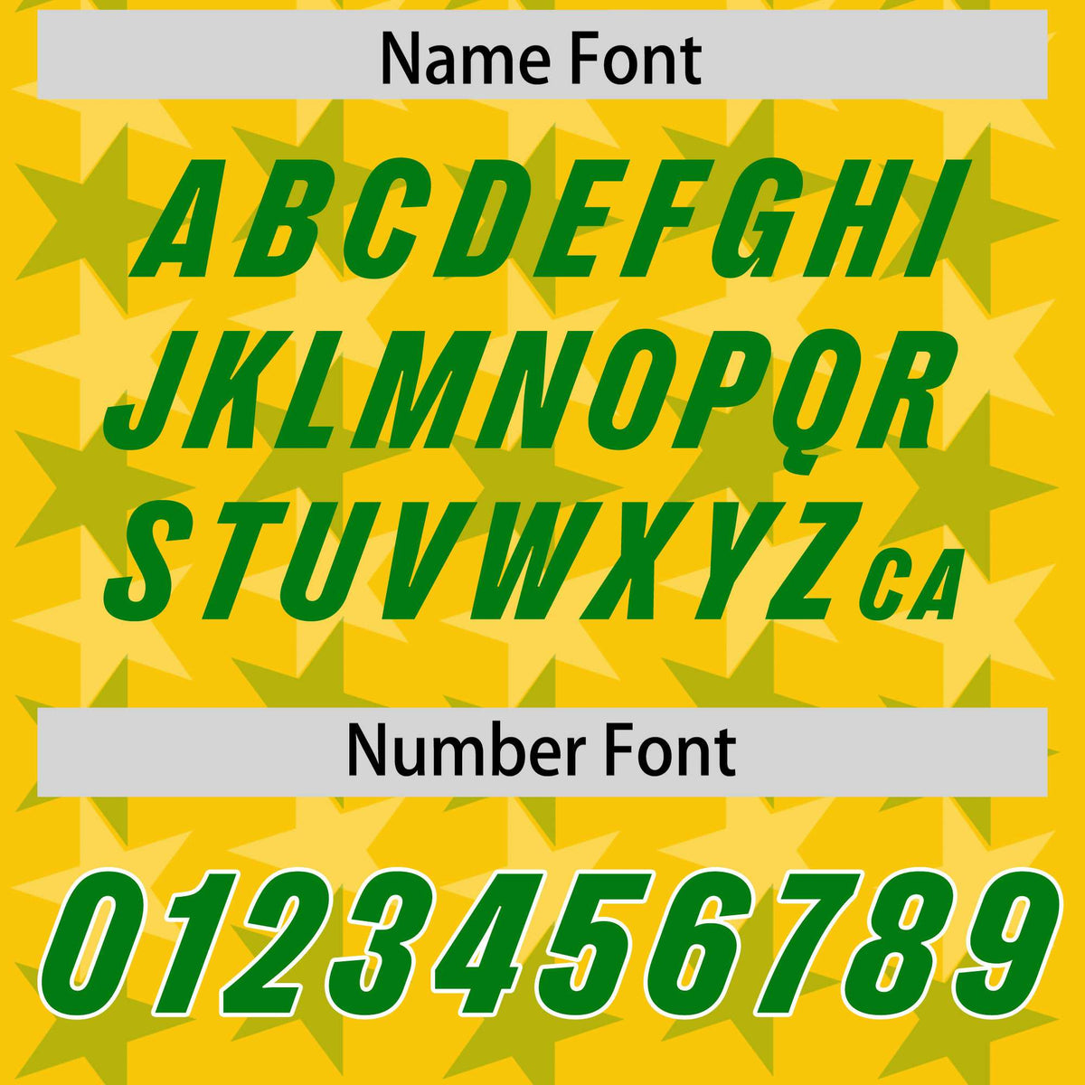 Custom Gold Kelly Green Personalized All Star Graffiti Pattern Authentic Football Jersey