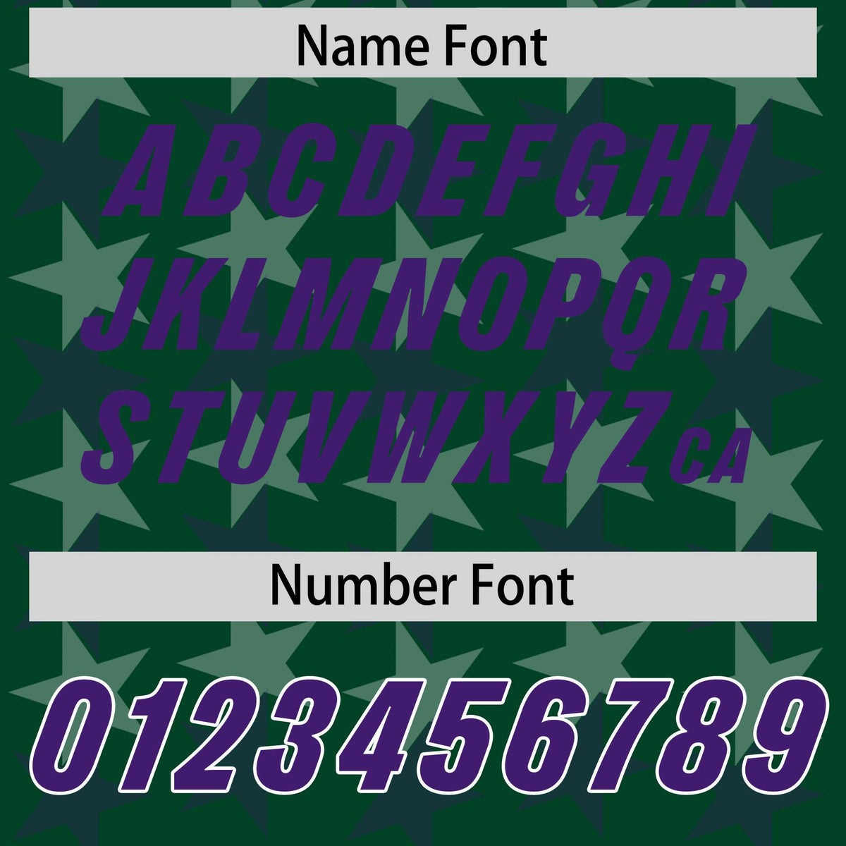 Custom Green Purple Personalized All Star Graffiti Pattern Authentic Football Jersey