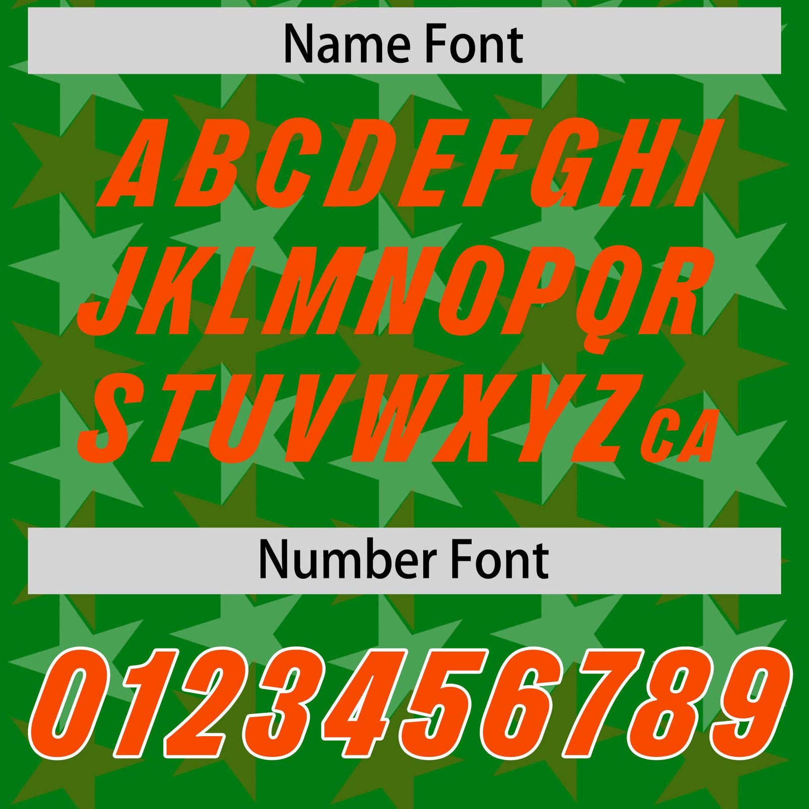 Custom Kelly Green Orange Personalized All Star Graffiti Pattern Authentic Football Jersey