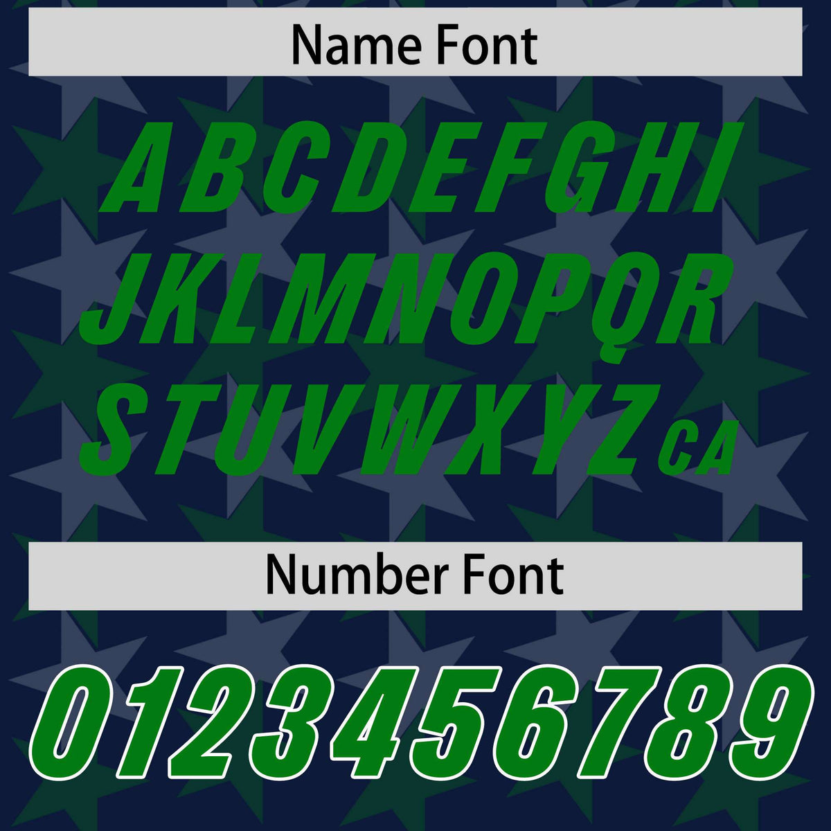 Custom Navy Kelly Green Personalized All Star Graffiti Pattern Authentic Football Jersey