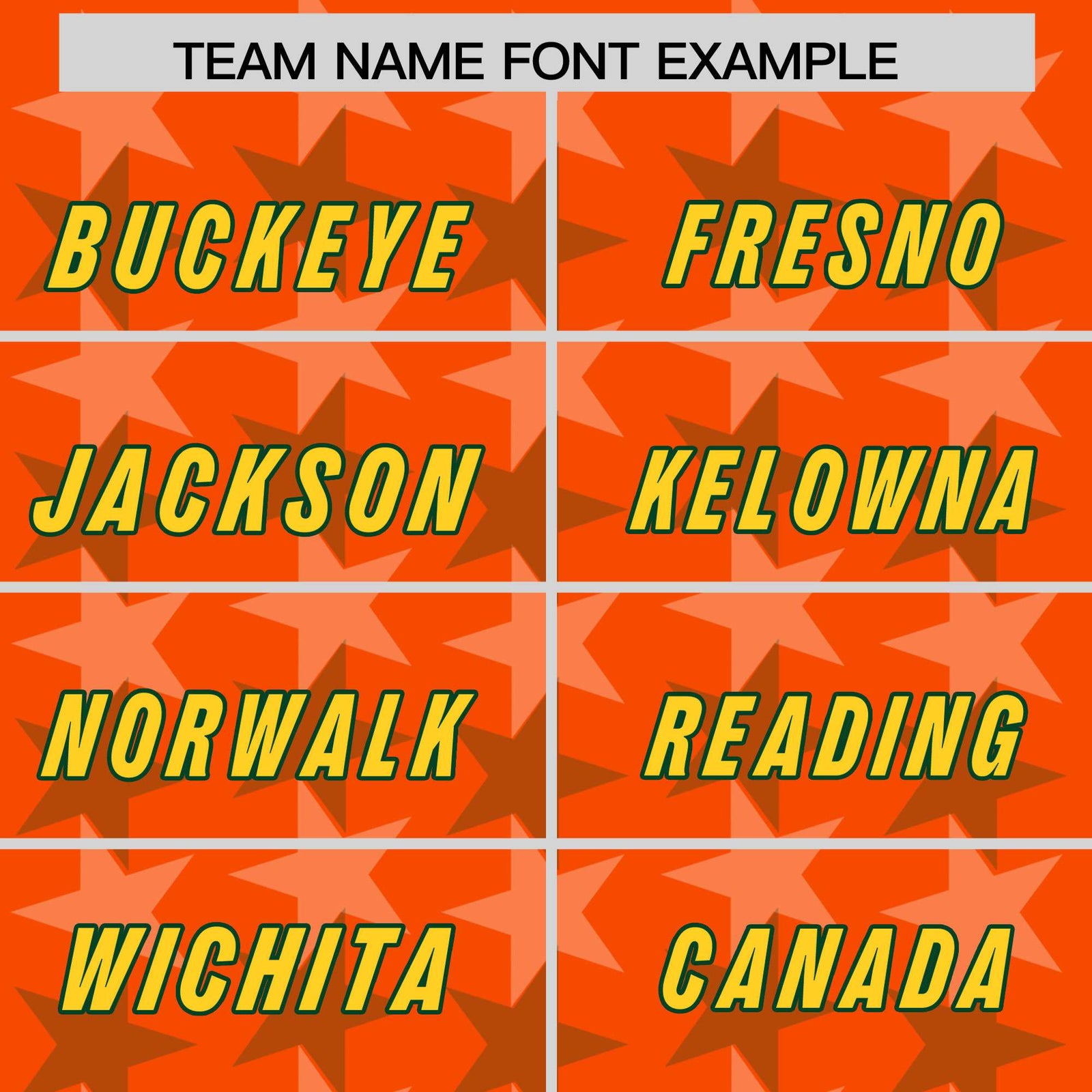 Custom Orange Green Personalized All Star Graffiti Pattern Authentic Football Jersey