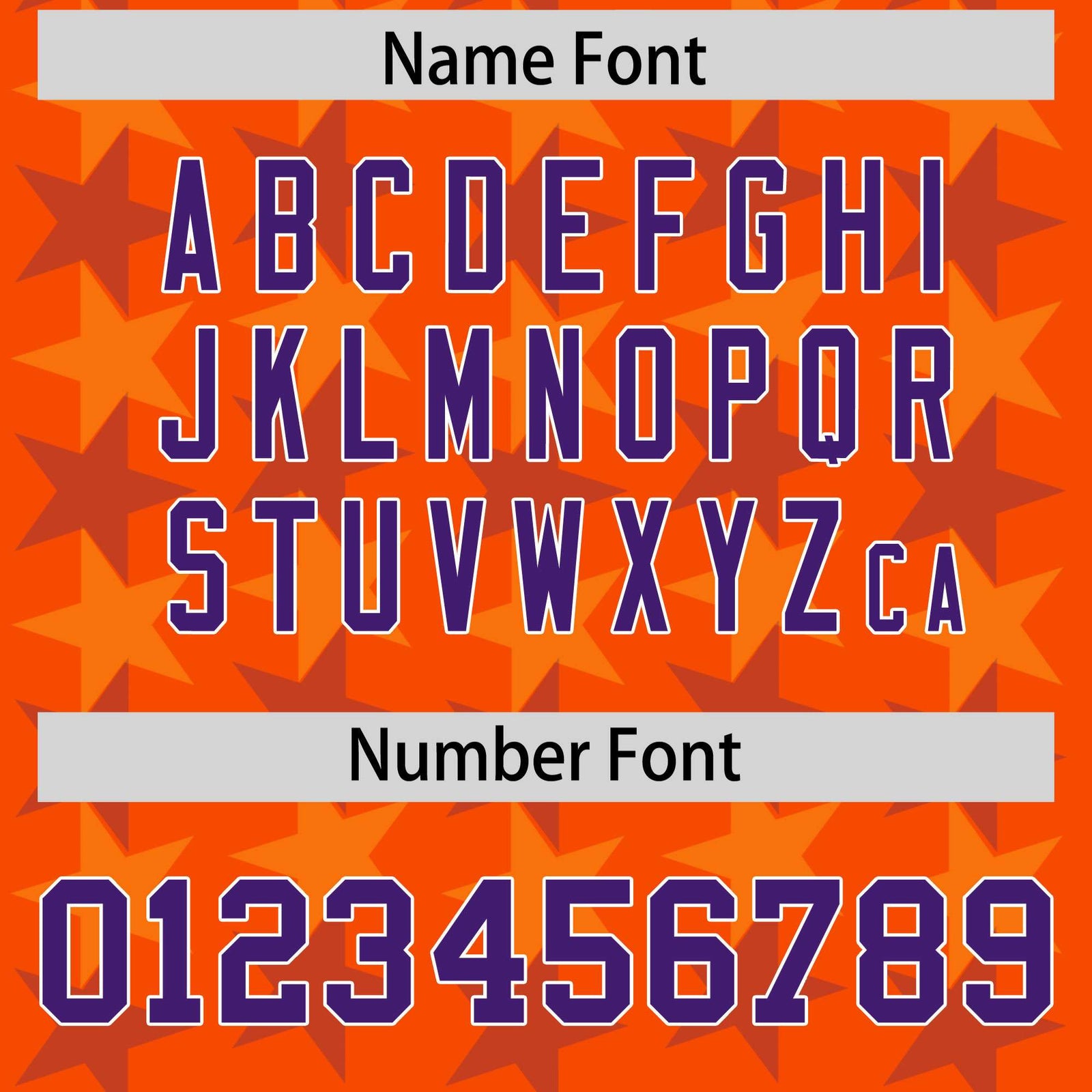 Custom Orange Purple Personalized All Star Graffiti Pattern Authentic Football Jersey