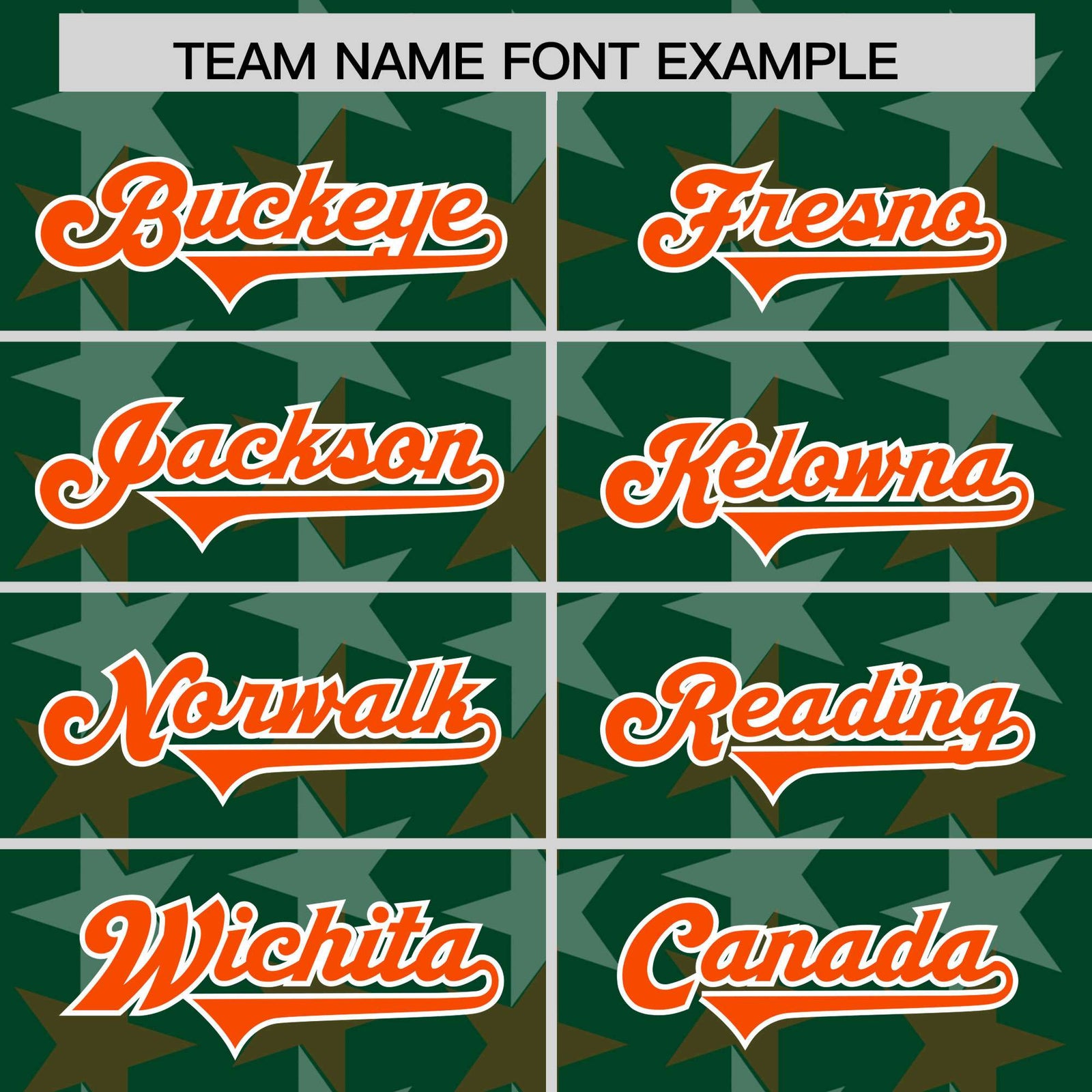 Custom Green Orange Personalized All Star Graffiti Pattern Authentic Football Jersey