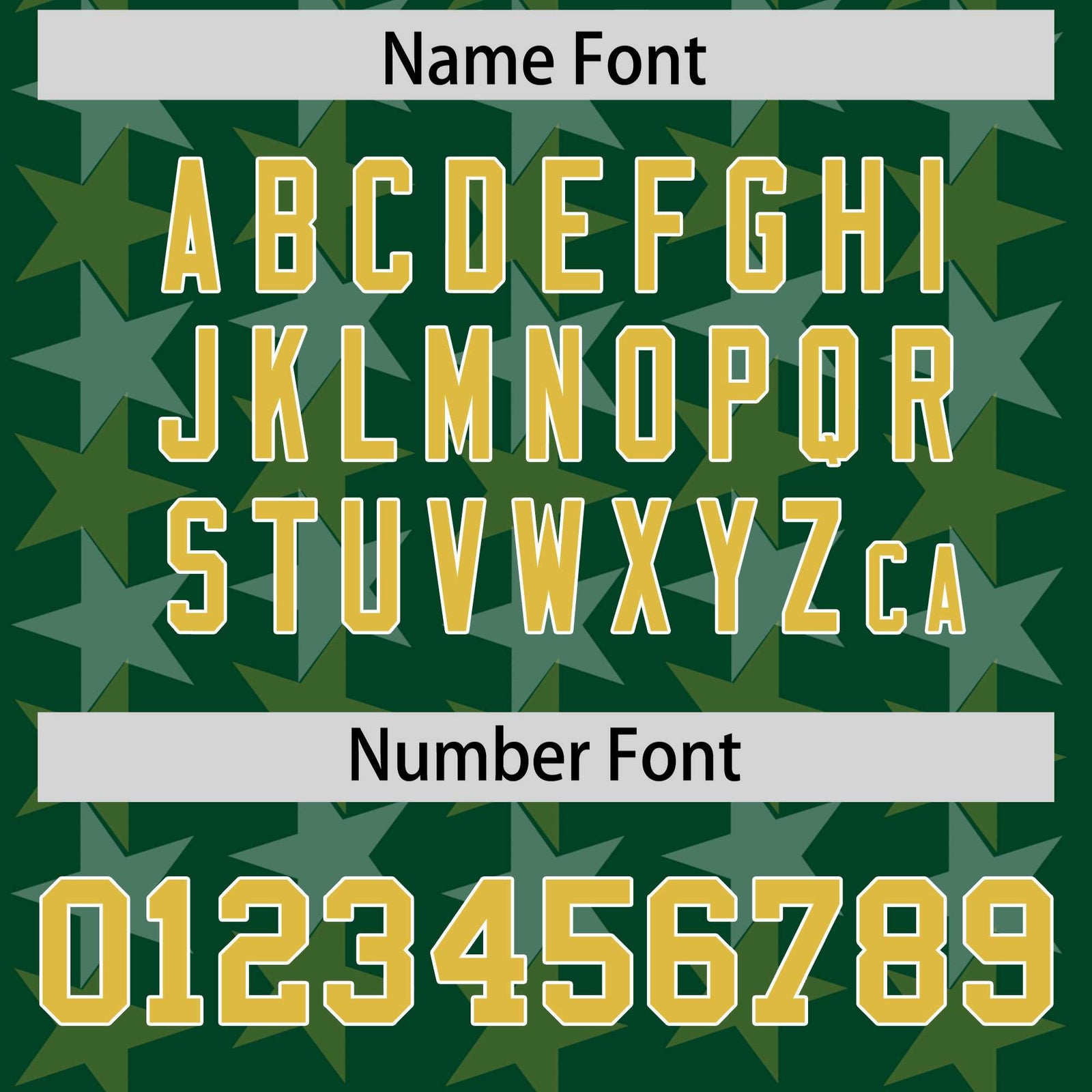 Custom Green Old Gold Personalized All Star Graffiti Pattern Authentic Football Jersey