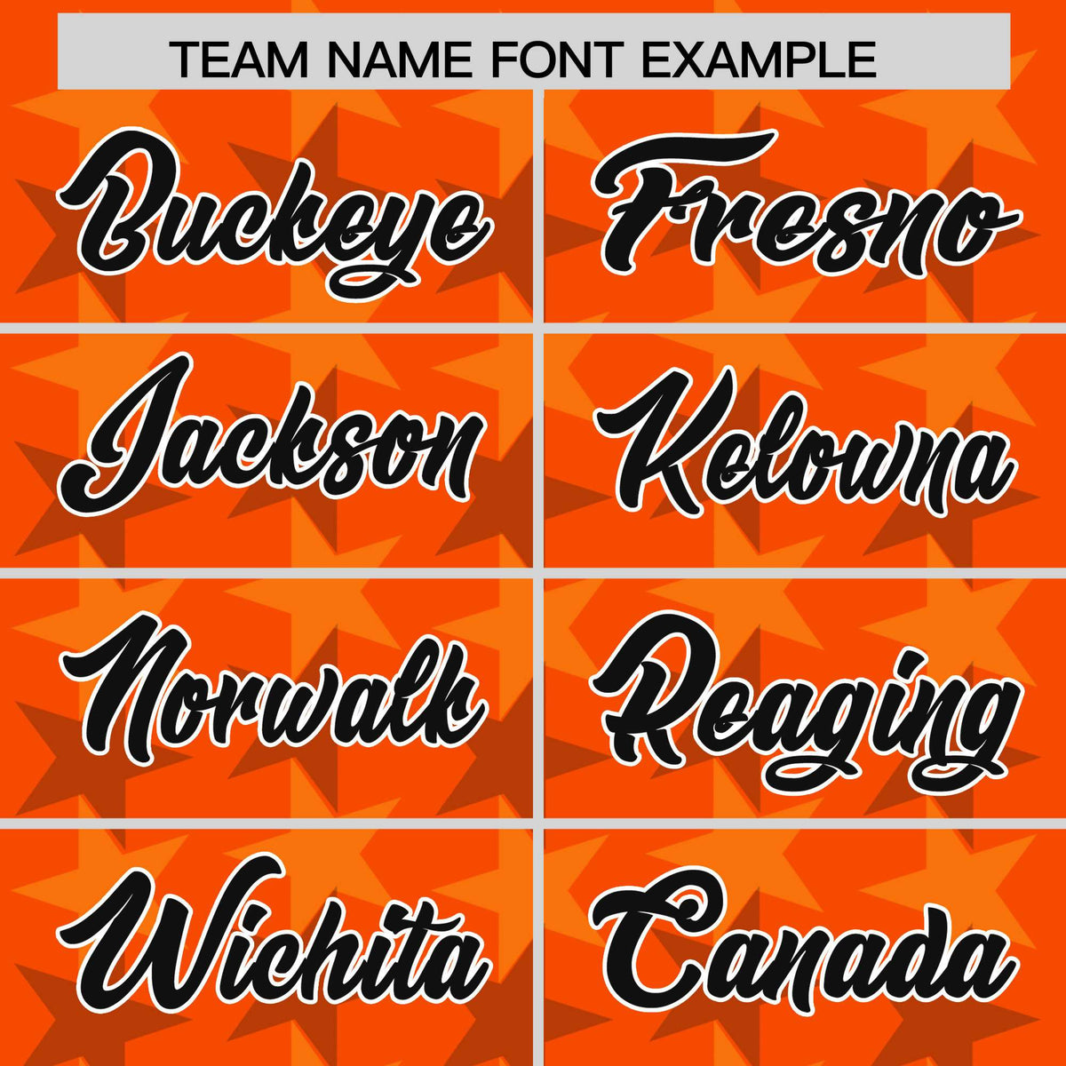 Custom Orange Black Personalized All Star Graffiti Pattern Authentic Football Jersey