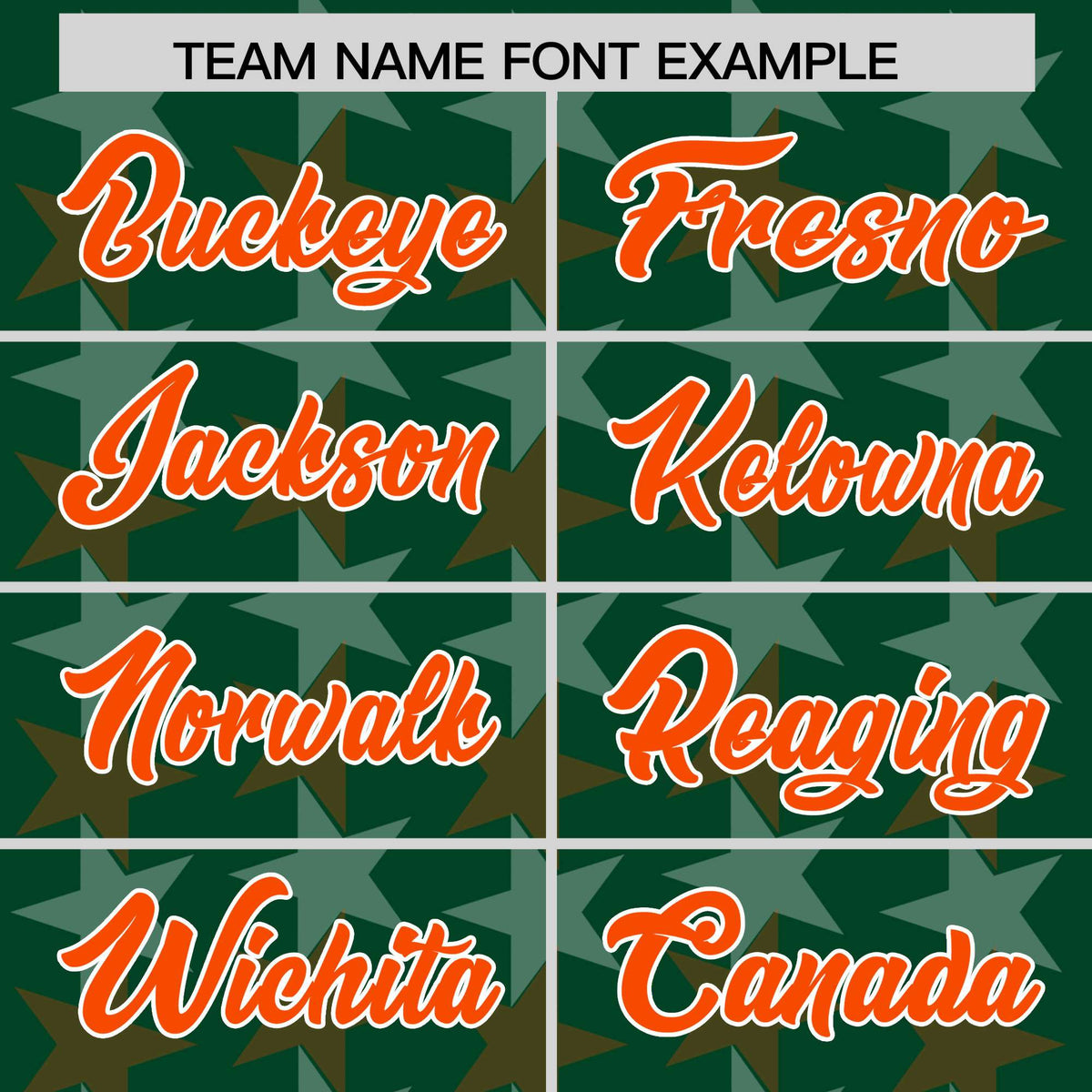 Custom Green Orange Personalized All Star Graffiti Pattern Authentic Football Jersey