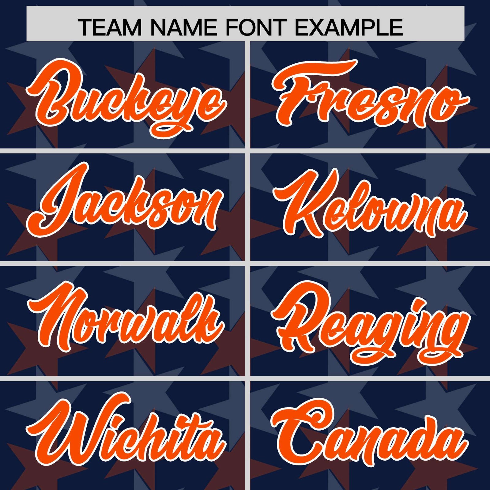 Custom Navy Orange Personalized All Star Graffiti Pattern Authentic Football Jersey