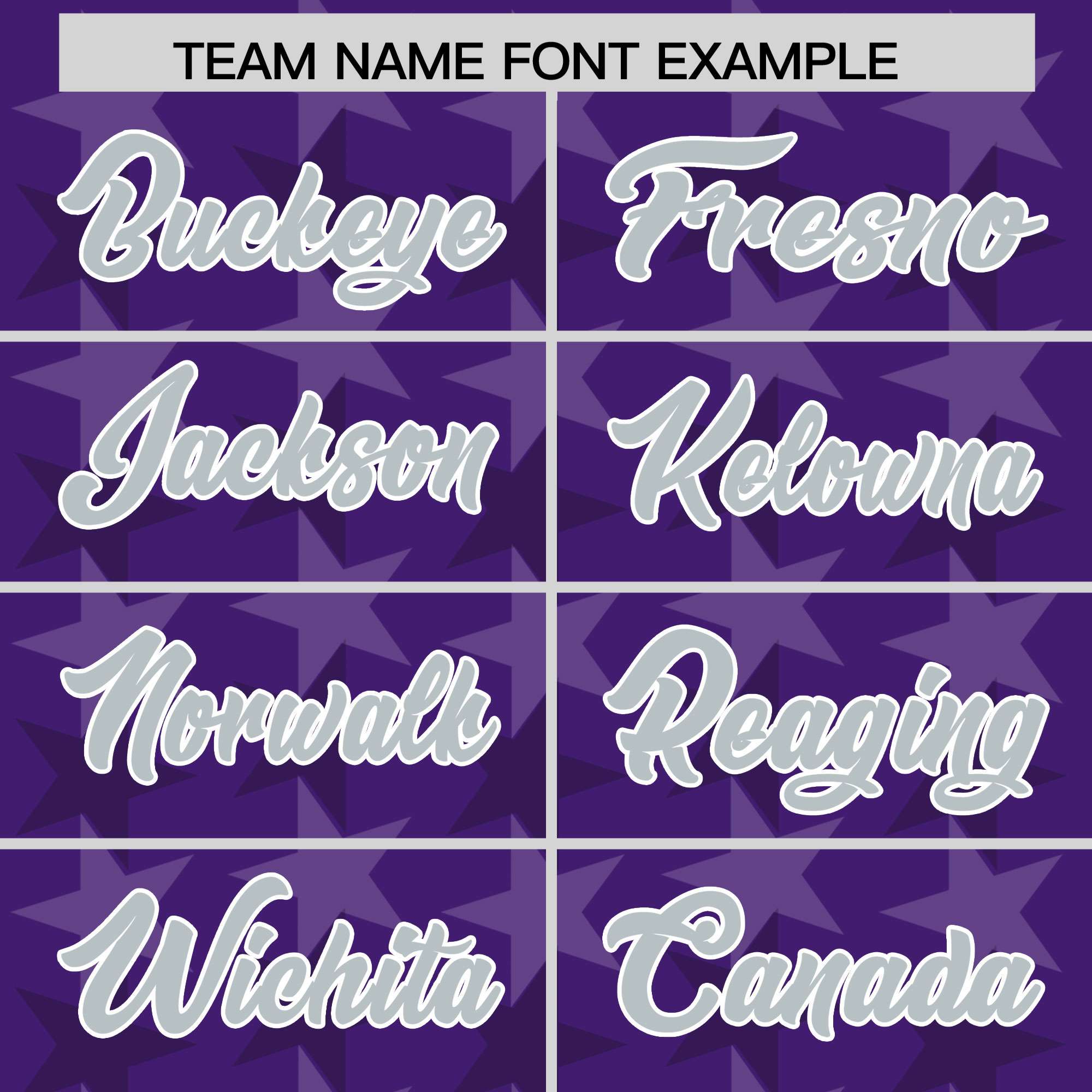 Custom Purple Grey Personalized All Star Graffiti Pattern Authentic Football Jersey