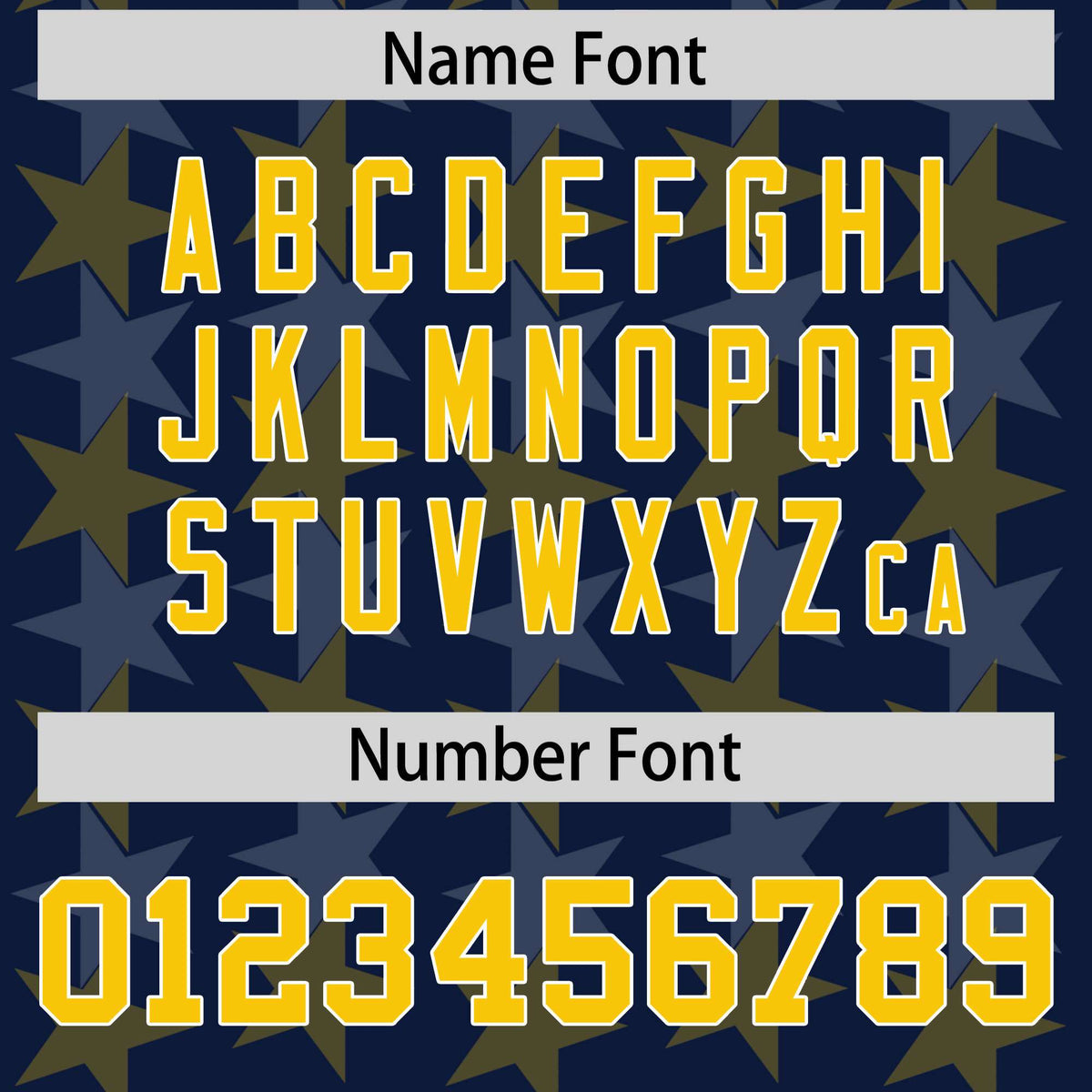 Custom Navy Gold Personalized All Star Graffiti Pattern Authentic Football Jersey