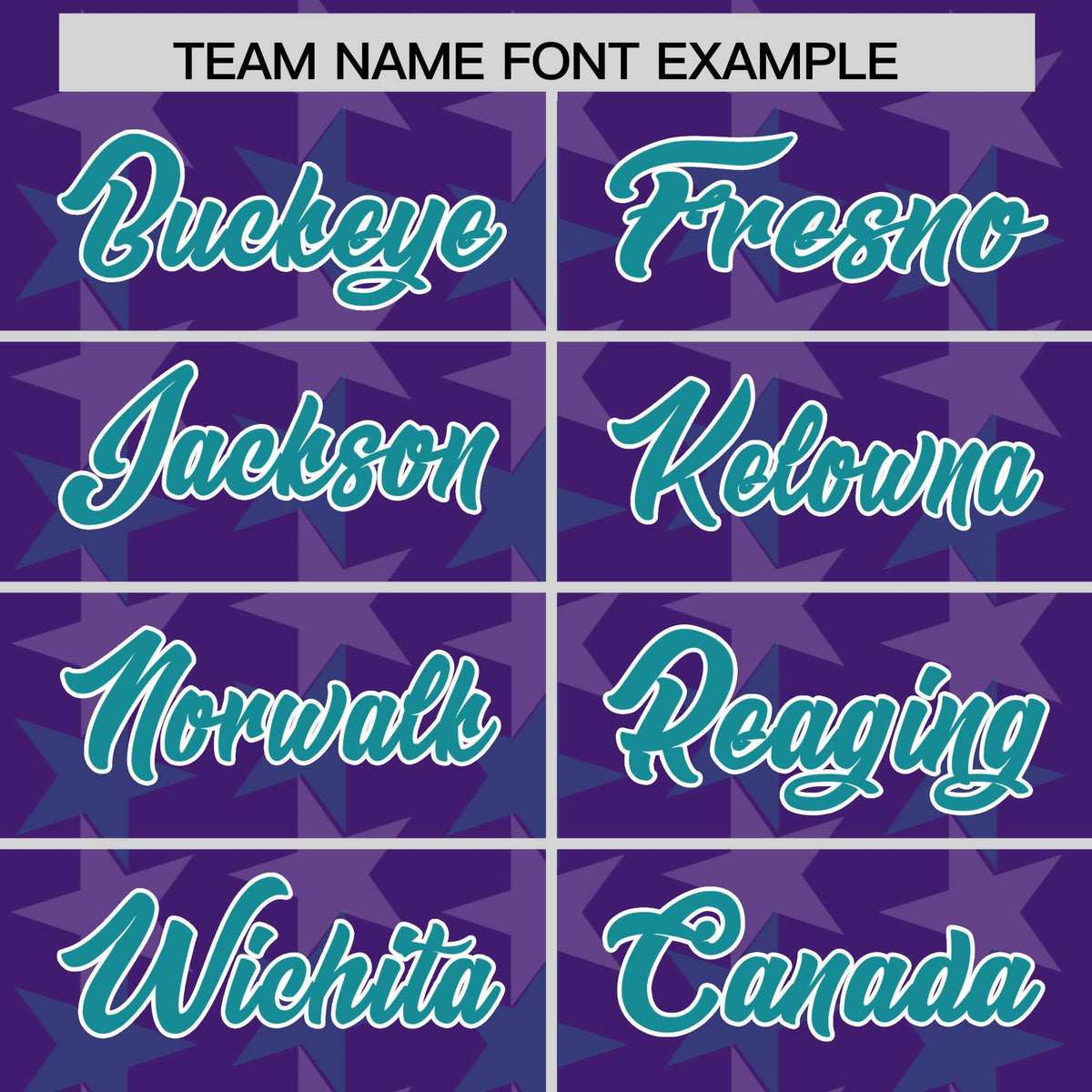 Custom Purple Aqua Personalized All Star Graffiti Pattern Authentic Football Jersey