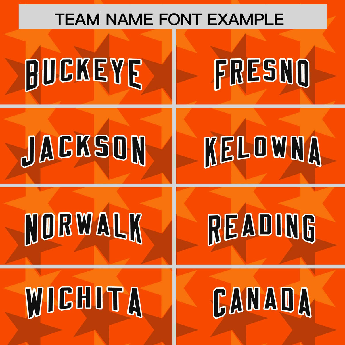 Custom Orange Black Personalized All Star Graffiti Pattern Authentic Football Jersey