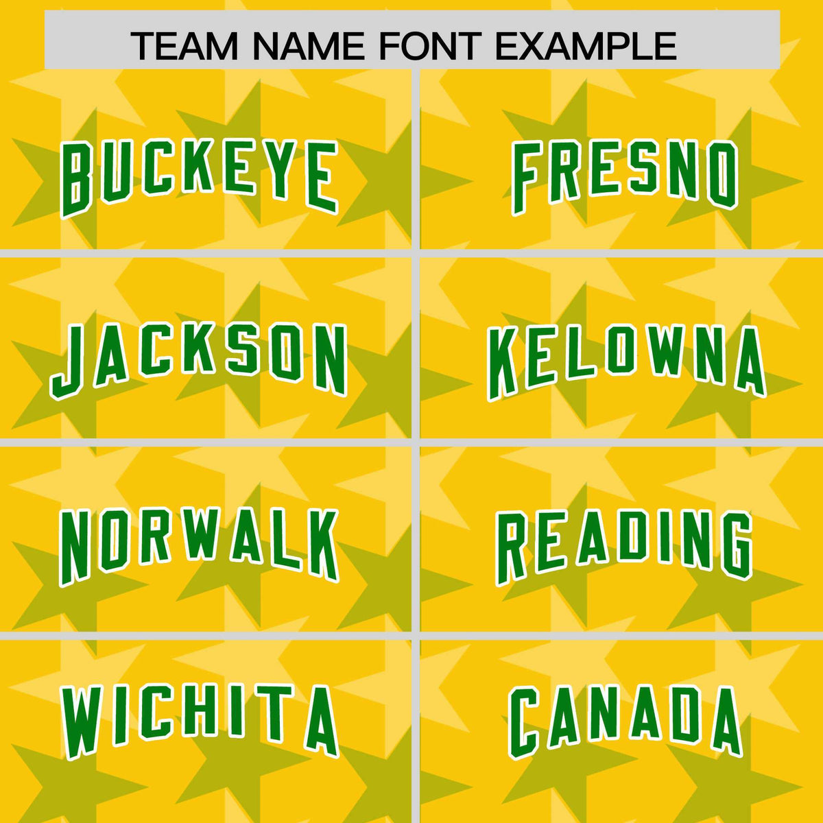 Custom Gold Kelly Green Personalized All Star Graffiti Pattern Authentic Football Jersey