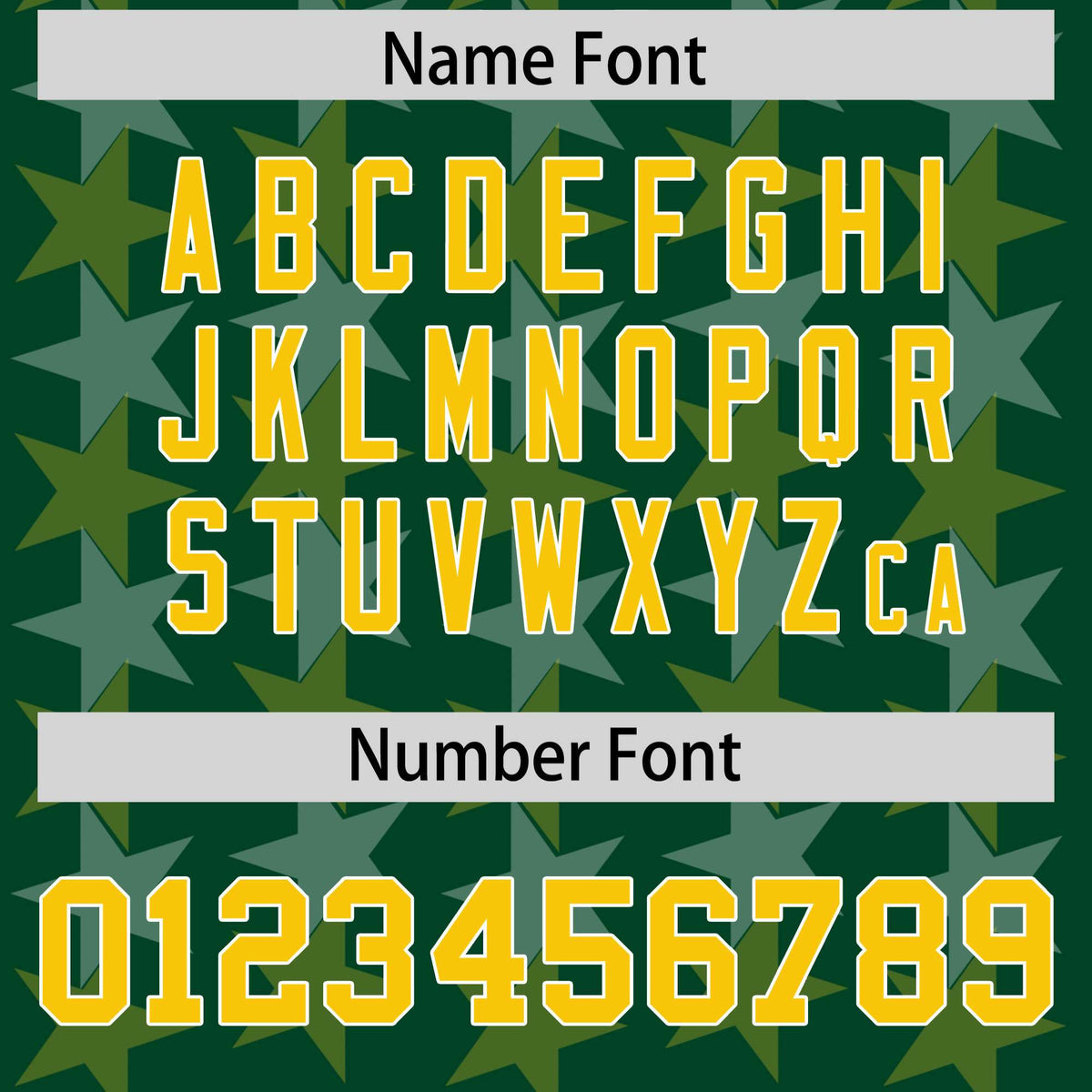 Custom Green Gold Personalized All Star Graffiti Pattern Authentic Football Jersey