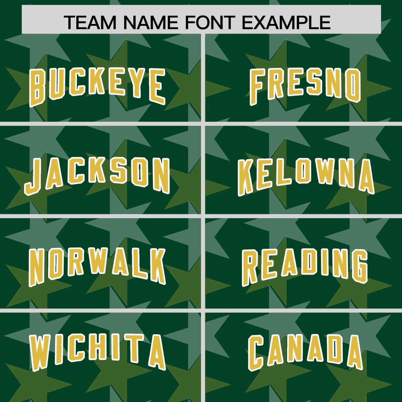 Custom Green Old Gold Personalized All Star Graffiti Pattern Authentic Football Jersey