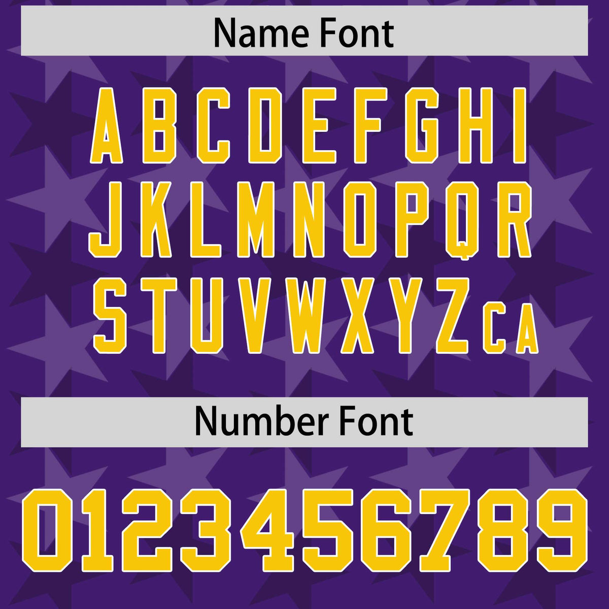 Custom Purple Gold Personalized All Star Graffiti Pattern Authentic Football Jersey