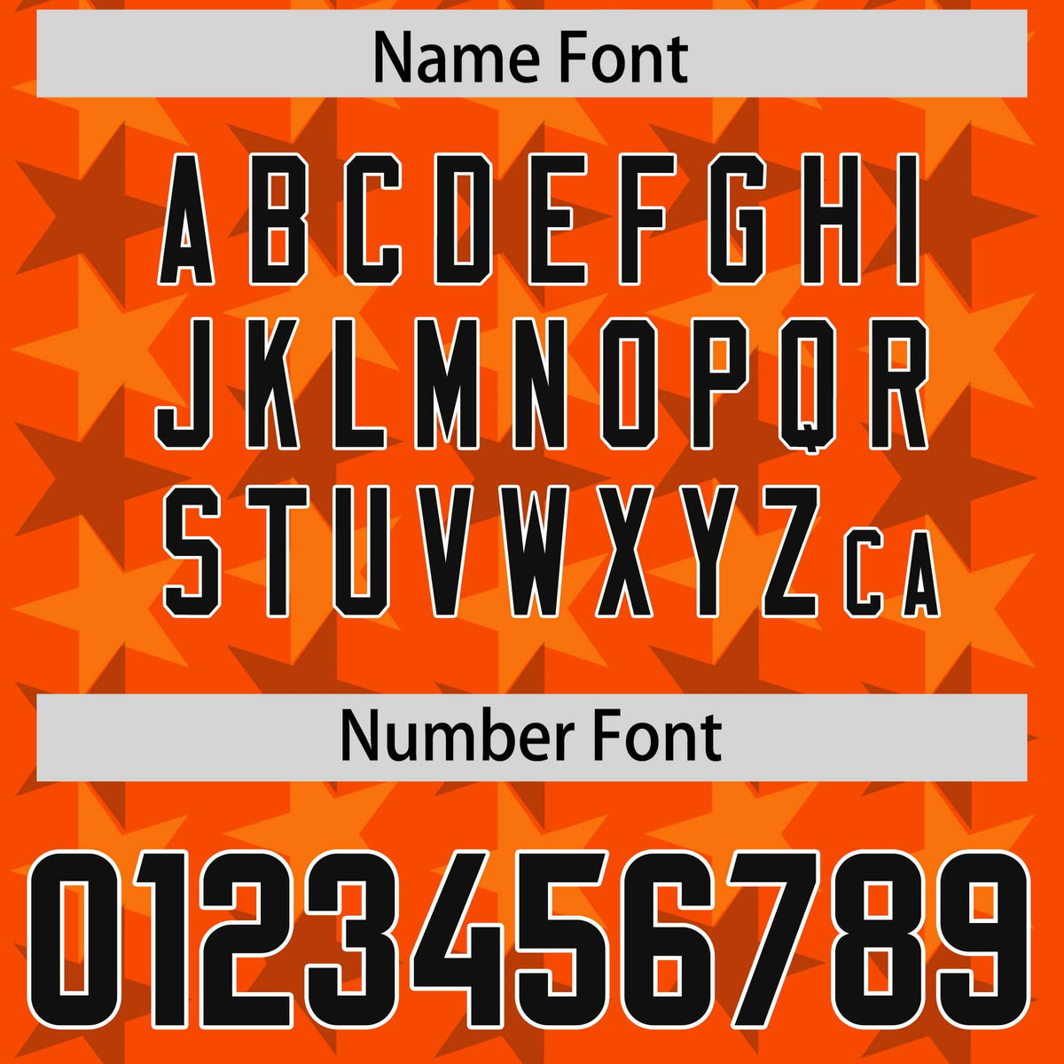 Custom Orange Black Personalized All Star Graffiti Pattern Authentic Football Jersey