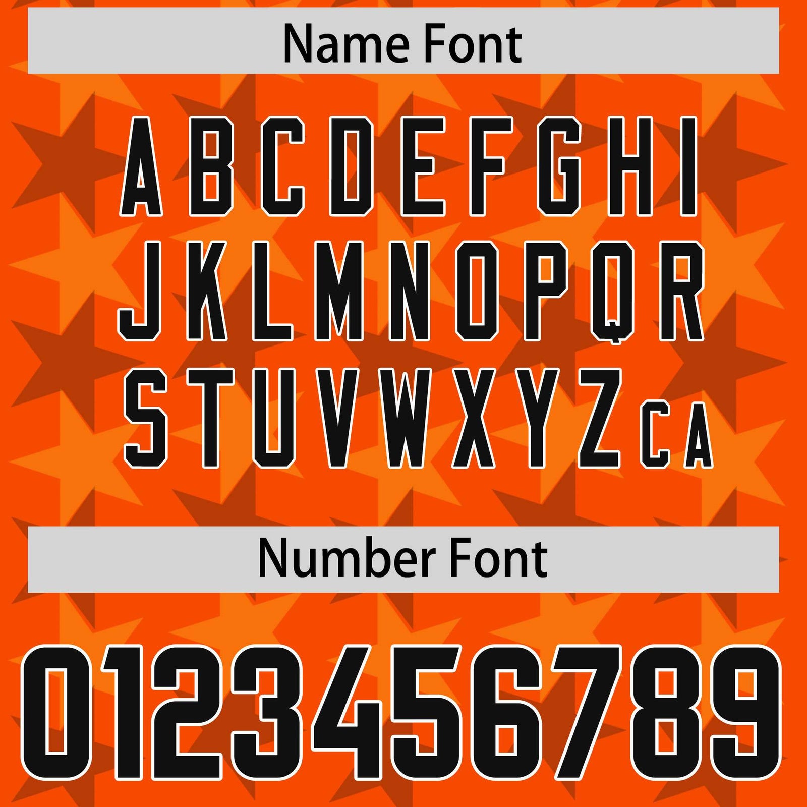 Custom Orange Black Personalized All Star Graffiti Pattern Authentic Football Jersey