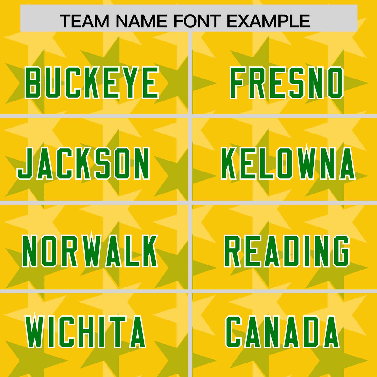 Custom Gold Kelly Green Personalized All Star Graffiti Pattern Authentic Football Jersey