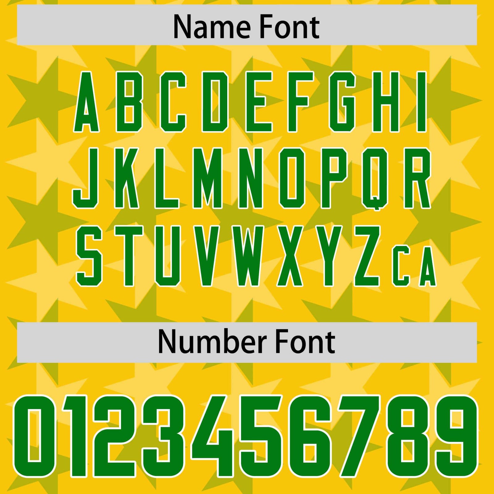 Custom Gold Kelly Green Personalized All Star Graffiti Pattern Authentic Football Jersey