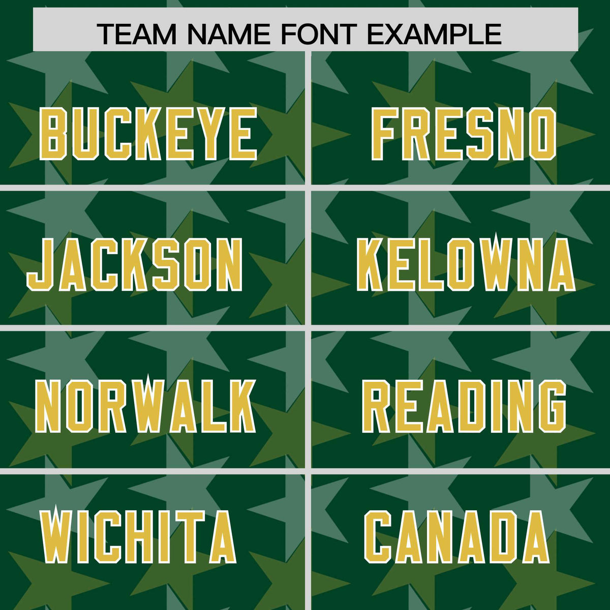 Custom Green Old Gold Personalized All Star Graffiti Pattern Authentic Football Jersey