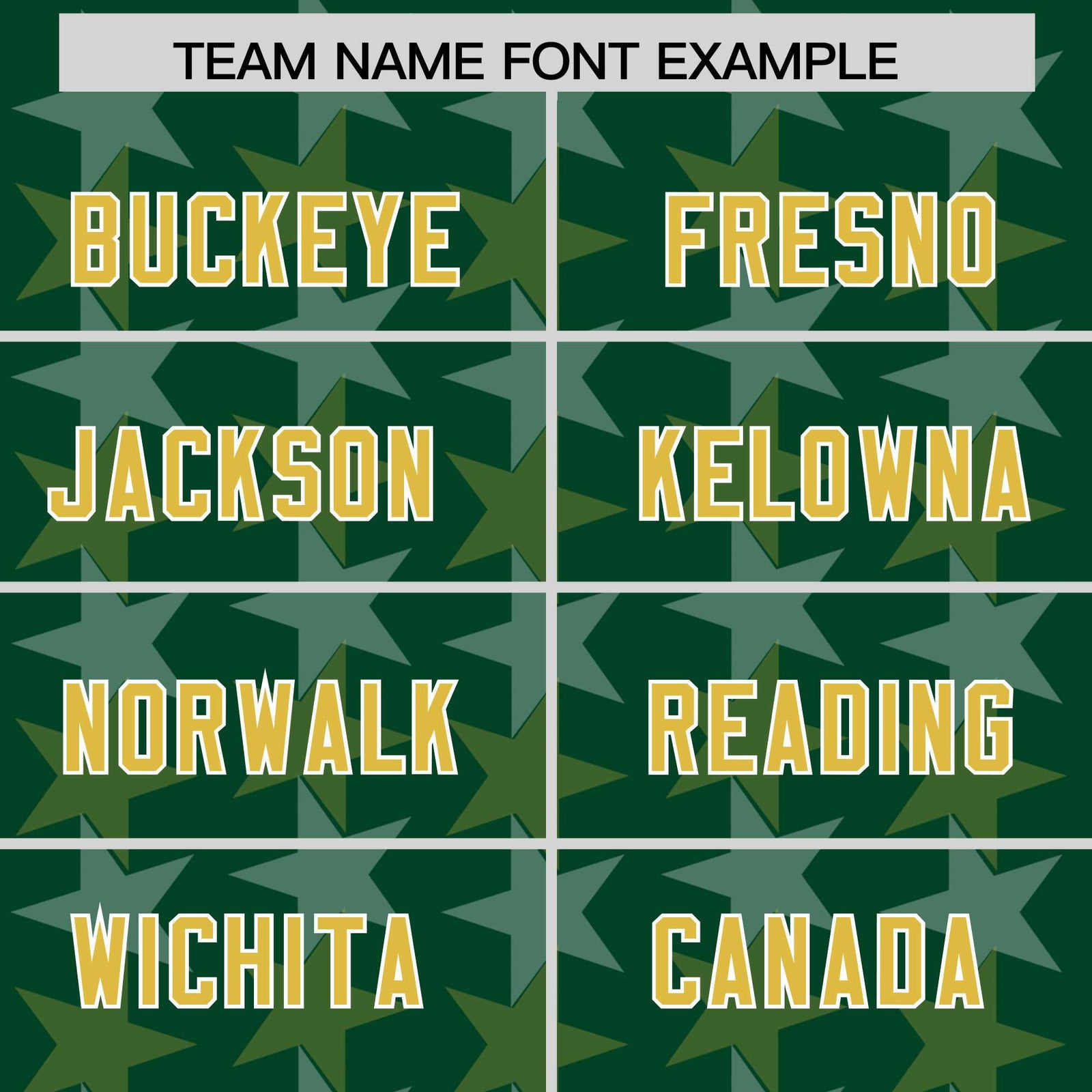 Custom Green Old Gold Personalized All Star Graffiti Pattern Authentic Football Jersey