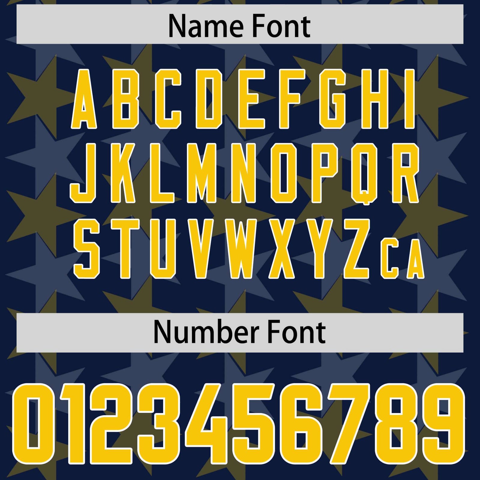 Custom Navy Gold Personalized All Star Graffiti Pattern Authentic Football Jersey