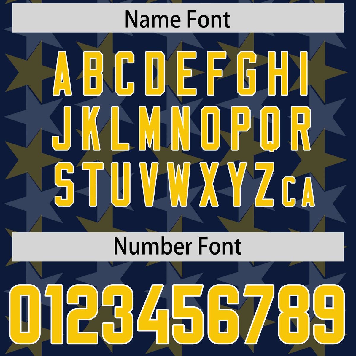 Custom Navy Gold Personalized All Star Graffiti Pattern Authentic Football Jersey