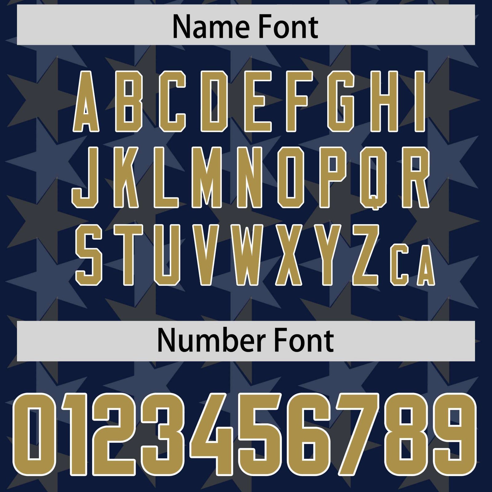 Custom Navy Old Gold Personalized All Star Graffiti Pattern Authentic Football Jersey