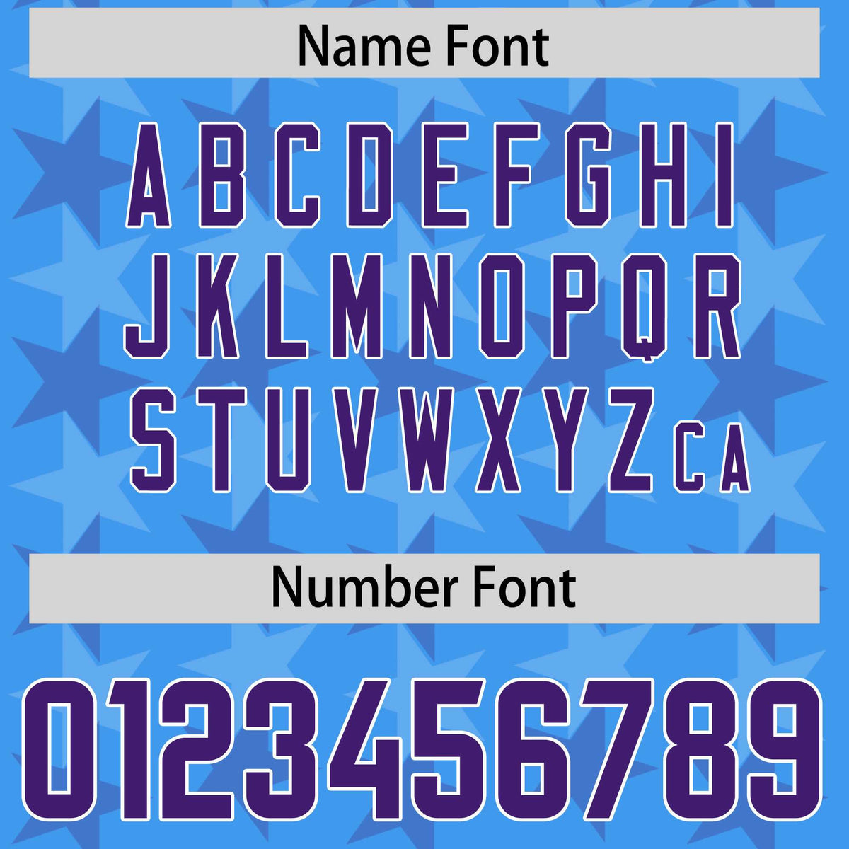 Custom Light Blue Purple Personalized All Star Graffiti Pattern Authentic Football Jersey