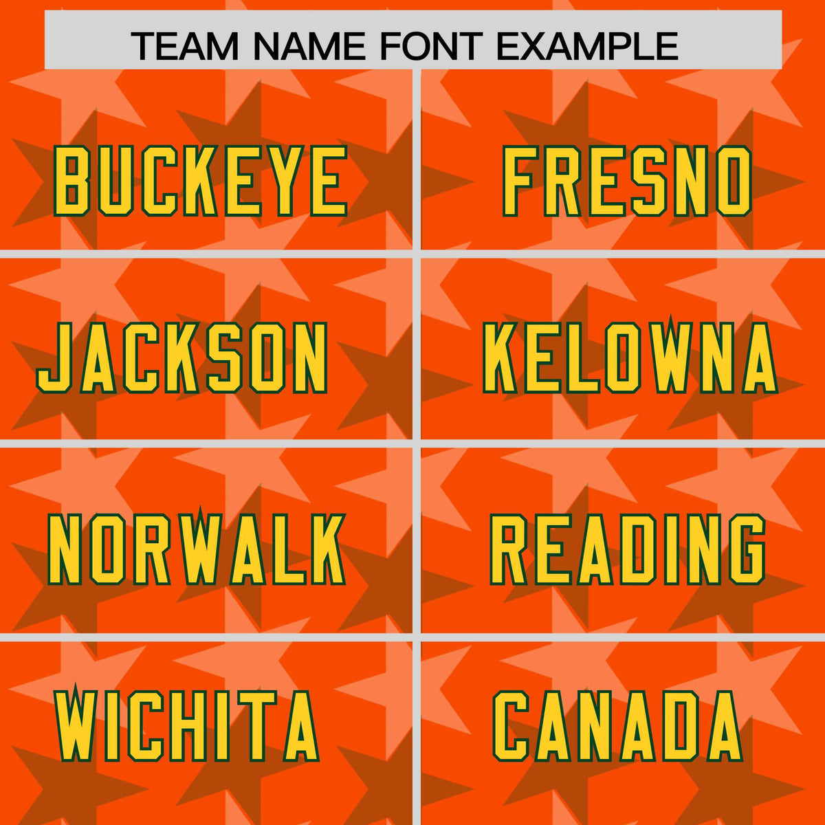 Custom Orange Green Personalized All Star Graffiti Pattern Authentic Football Jersey