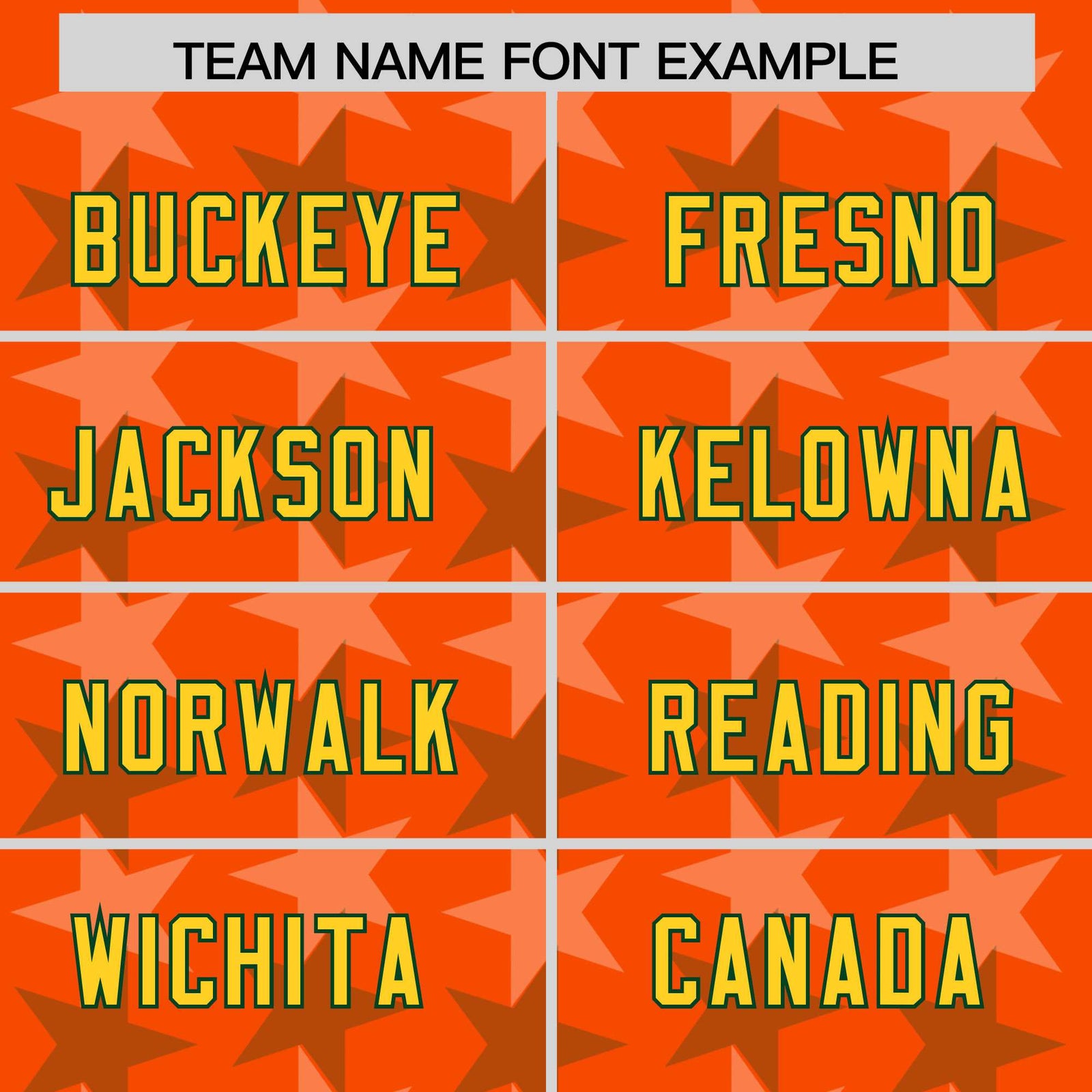 Custom Orange Green Personalized All Star Graffiti Pattern Authentic Football Jersey