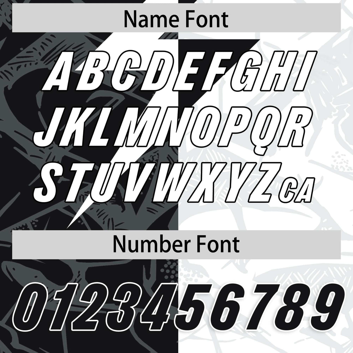 Custom White Black Split Personalized Lightning Pattern Football Jersey