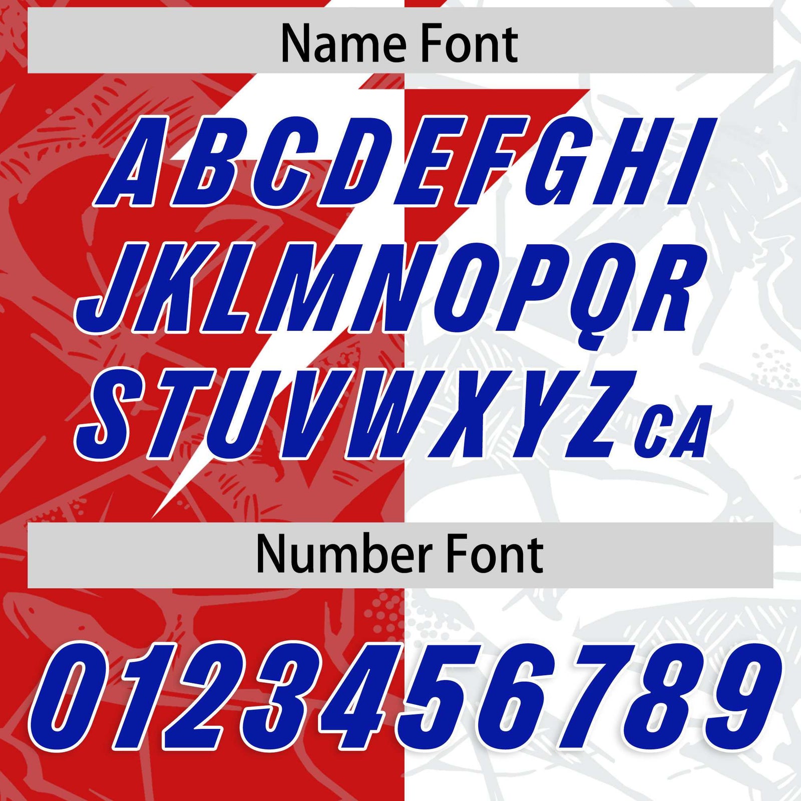 Custom White Red Split Personalized Lightning Pattern Football Jersey